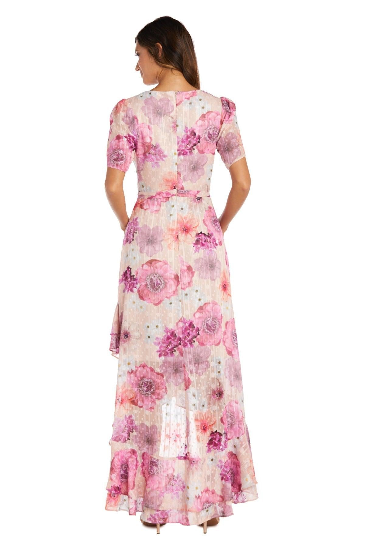 Nightway High Low Floral Petite Dress 22138P