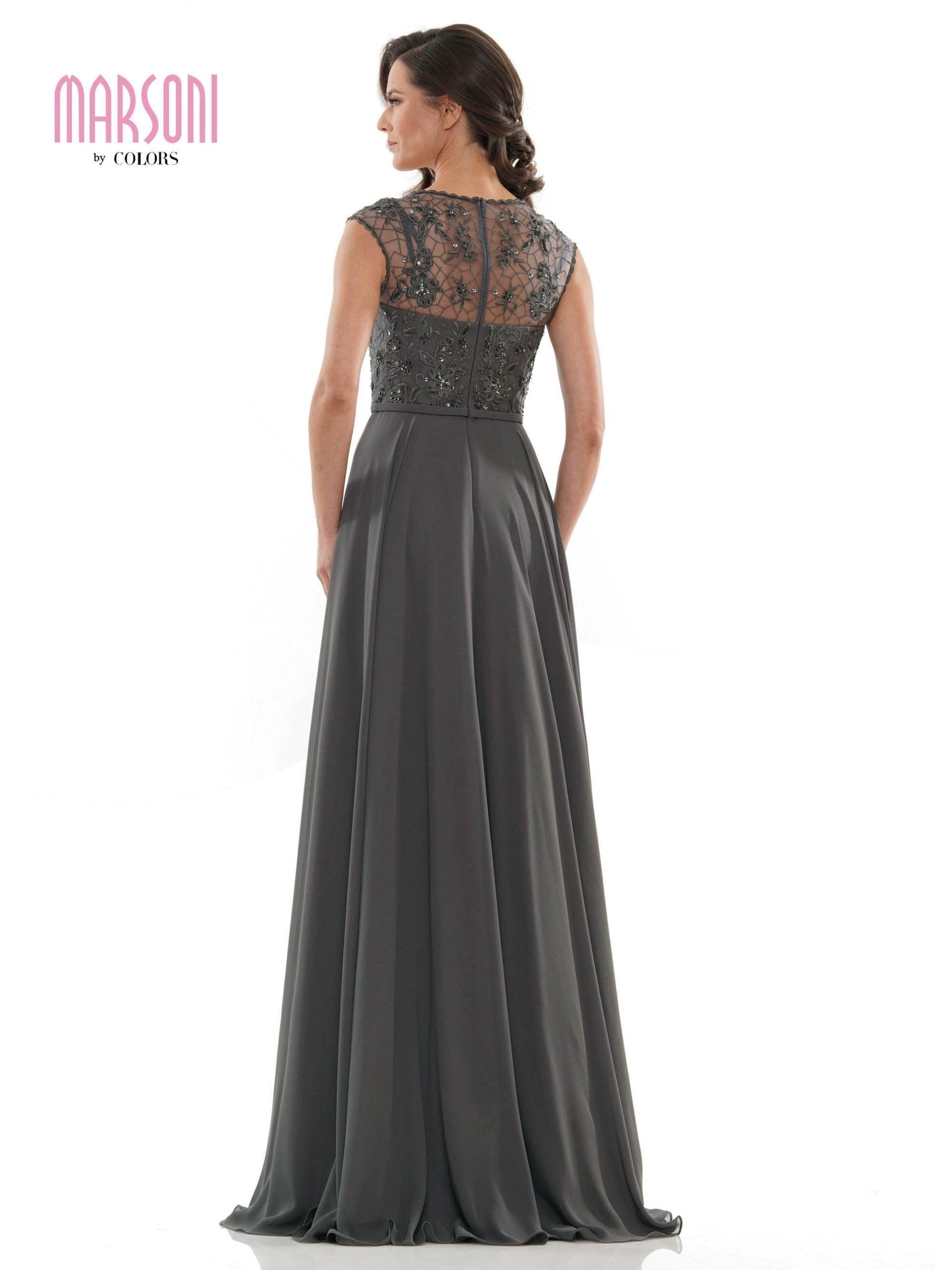 Marsoni Long Cap Sleeve Mother of the Bide Gown 219