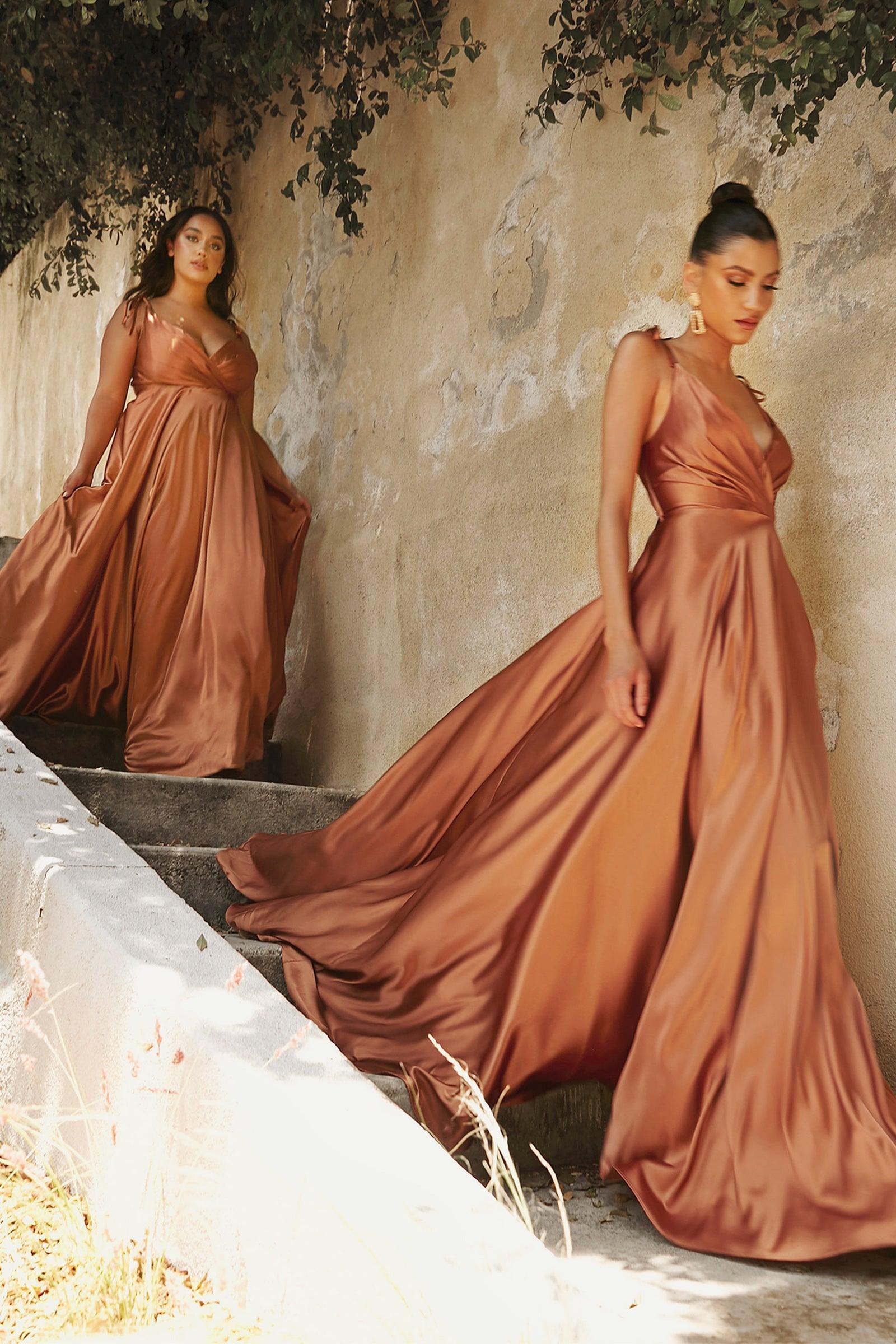 Cinderella Divine BD105 Long Flowy A-Line Evening Gown Sale