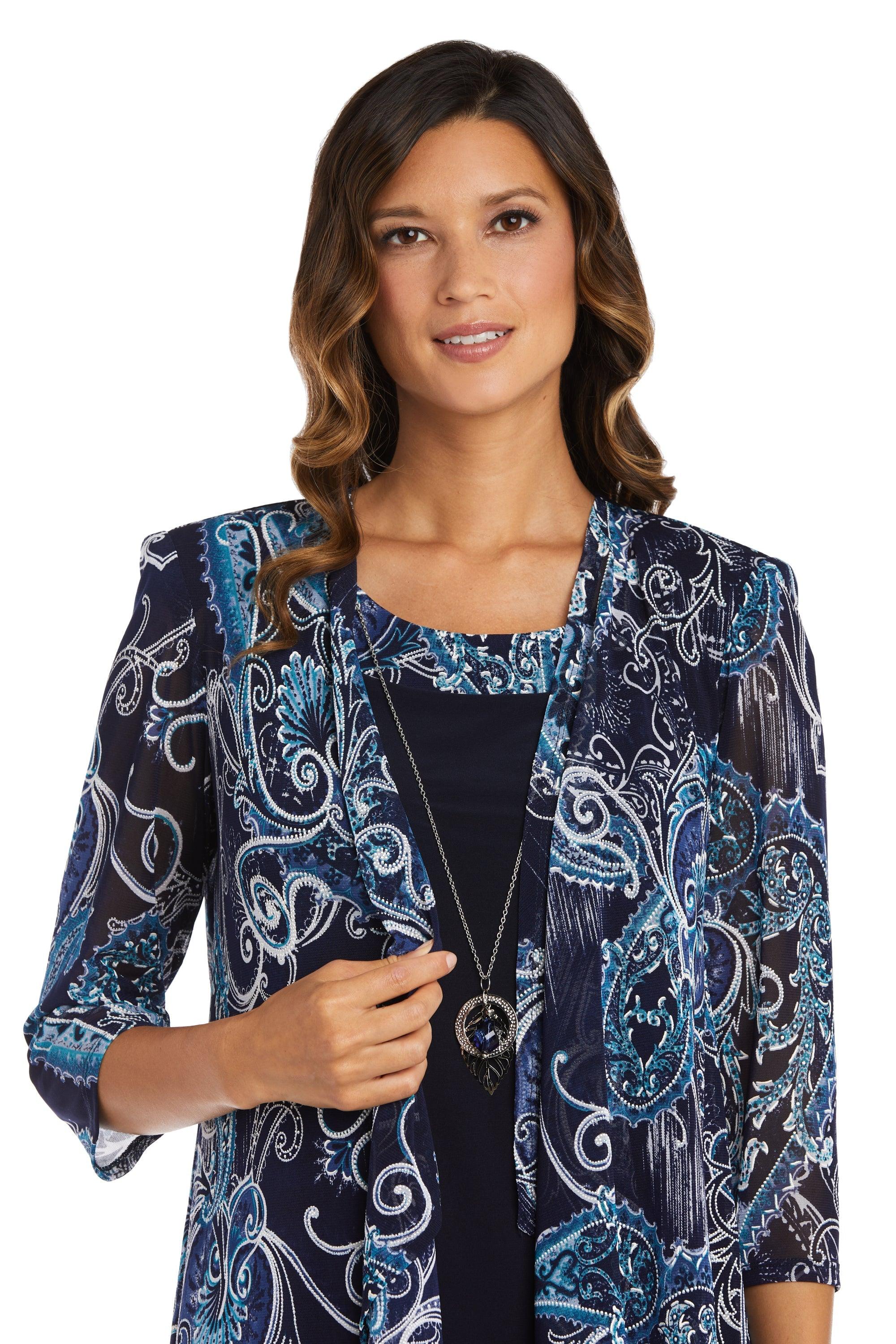 R&M Richards 9187 Short Two Piece Jacket Dress