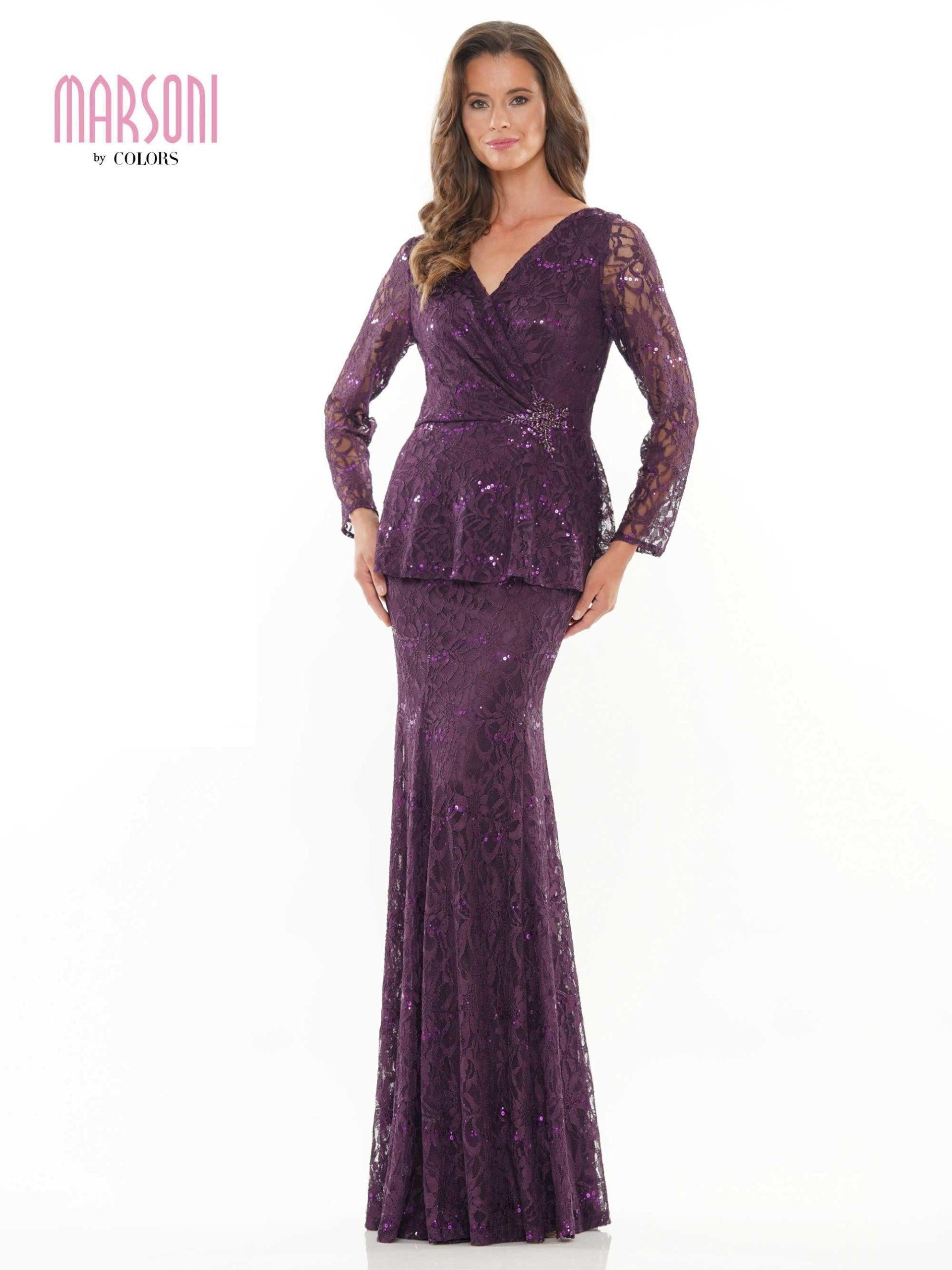 Marsoni Long Mother of the Bride Lace Dress 306