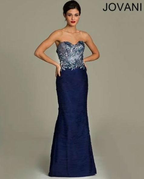 Jovani Strapless Long Formal Gown Sale
