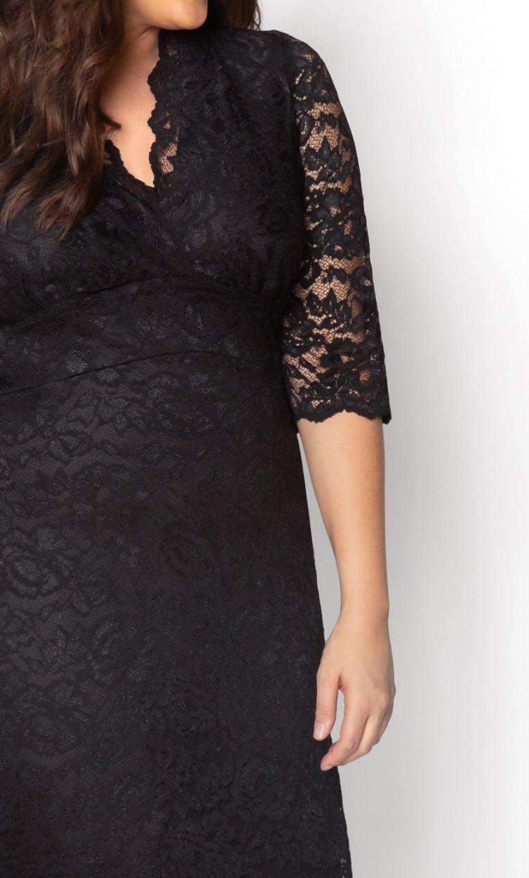 Kiyonna Scalloped Boudoir Lace Short Dress Sale