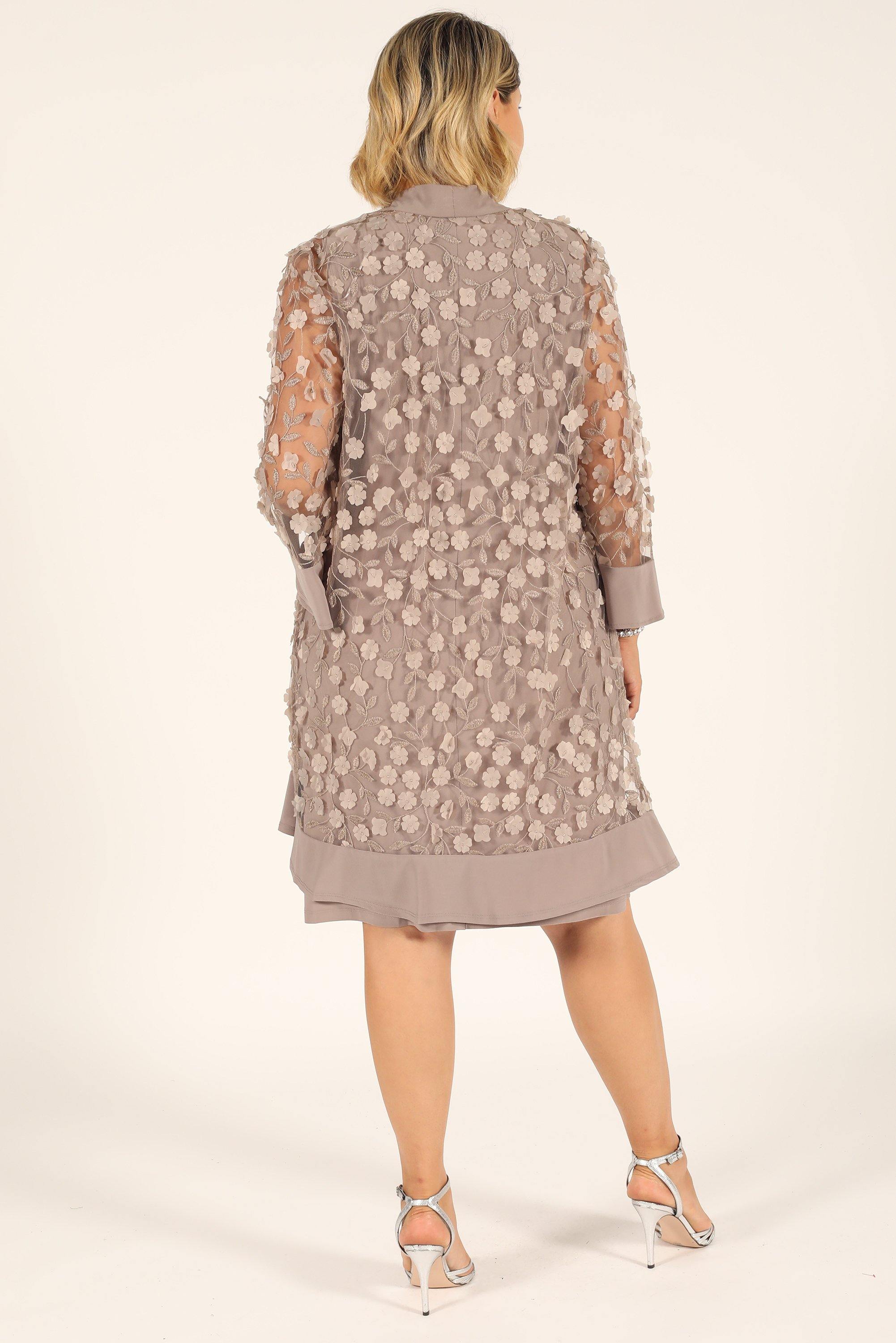 R&M Richards 2643W Short Formal Mother Of The Bride Dress