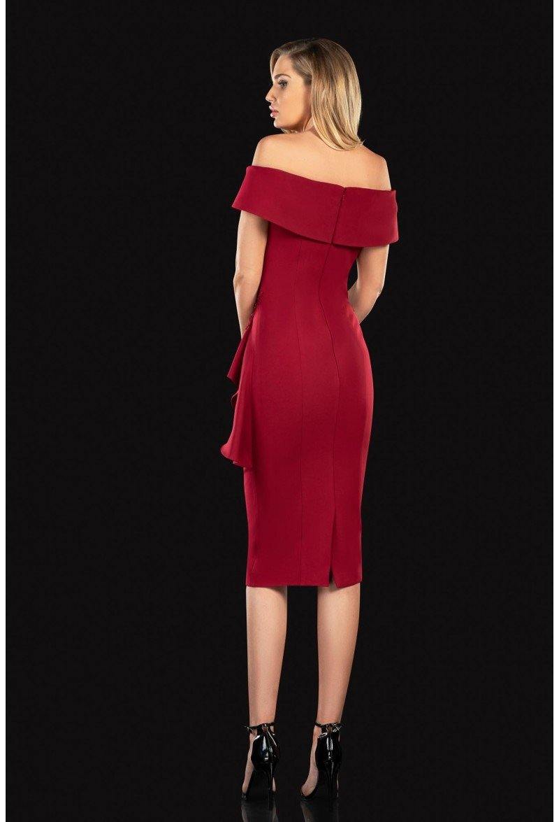 Terani Couture 2021C2625 Short One Shoulder Beaded Dress