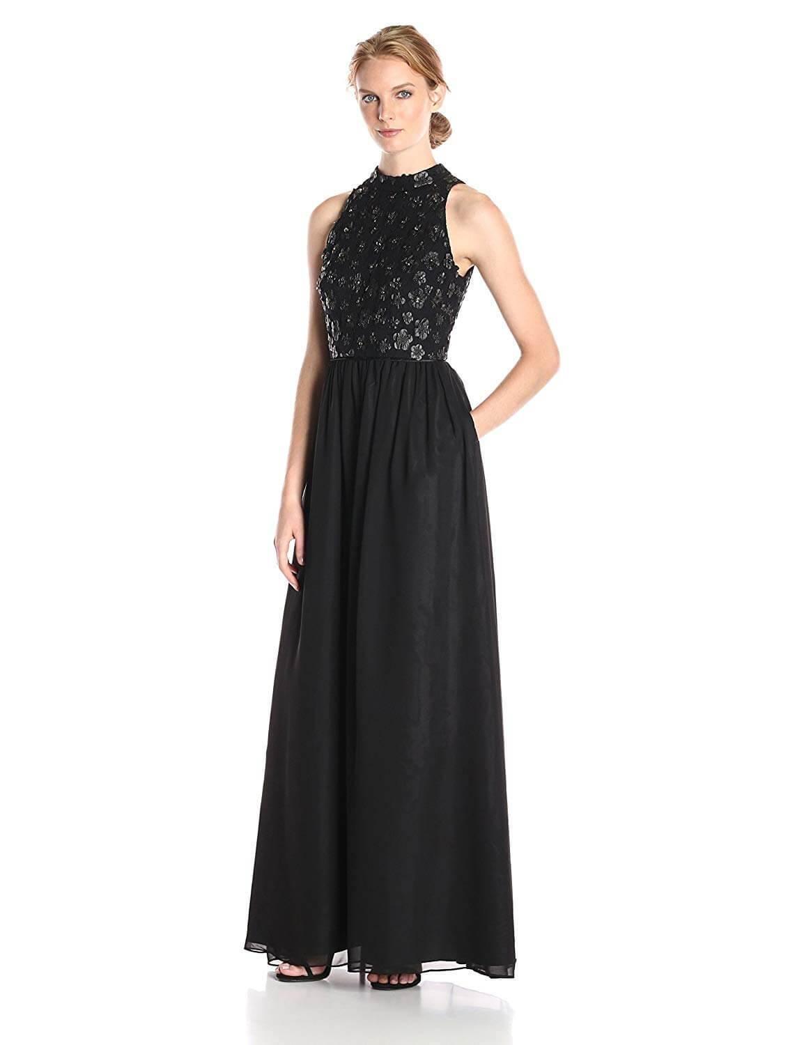 Adrianna Papell AP1E200026 Long Formal Halter Evening Gown Sale