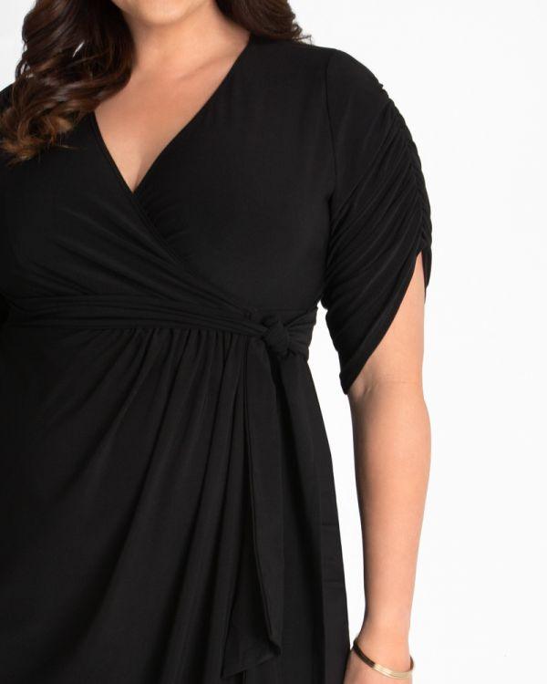 Kiyonna Short Formal Wrap Dress
