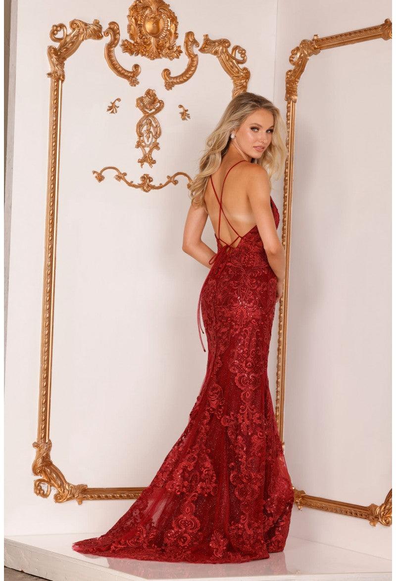 Terani Couture 2215P0029 Spaghetti Strap Long Dress