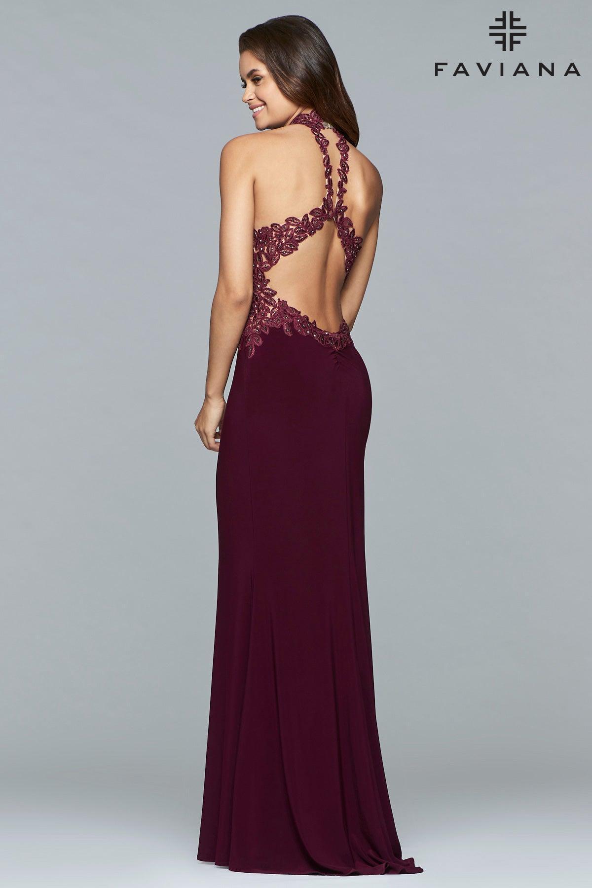 Faviana Sleeveless Long Formal Gown Sale