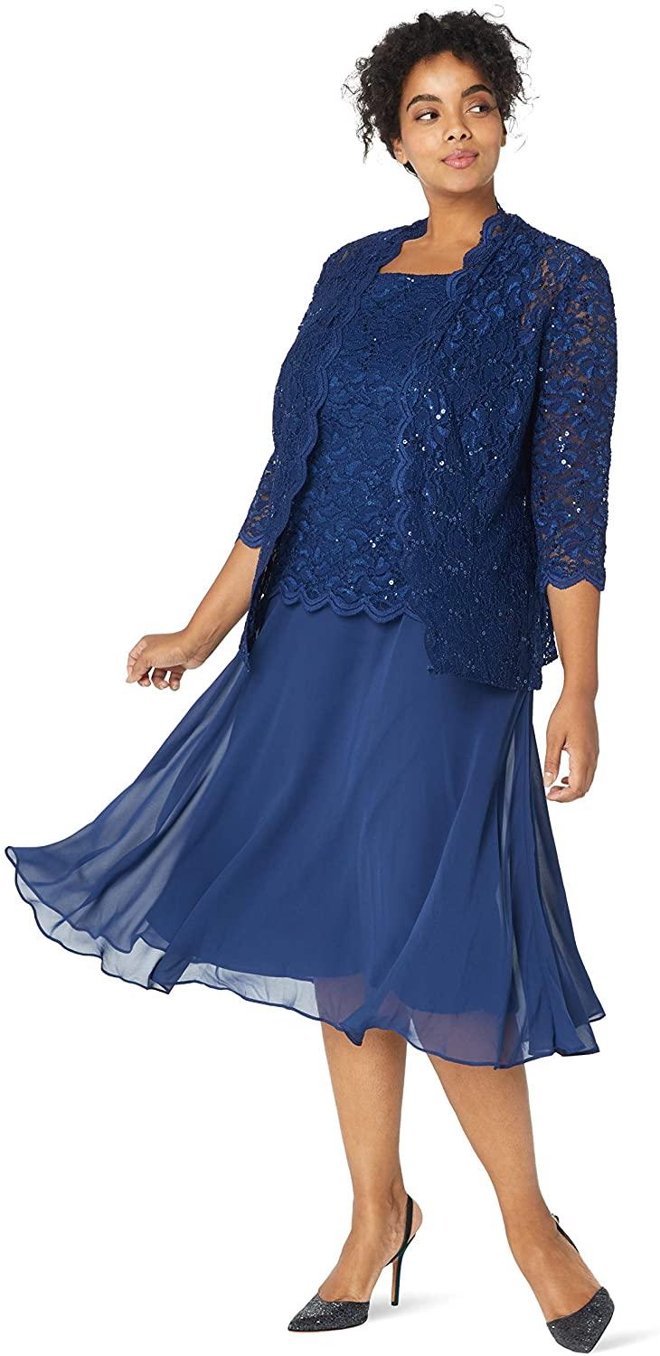 Alex Evenings AE8412213 Short Mother of the Bride Dress