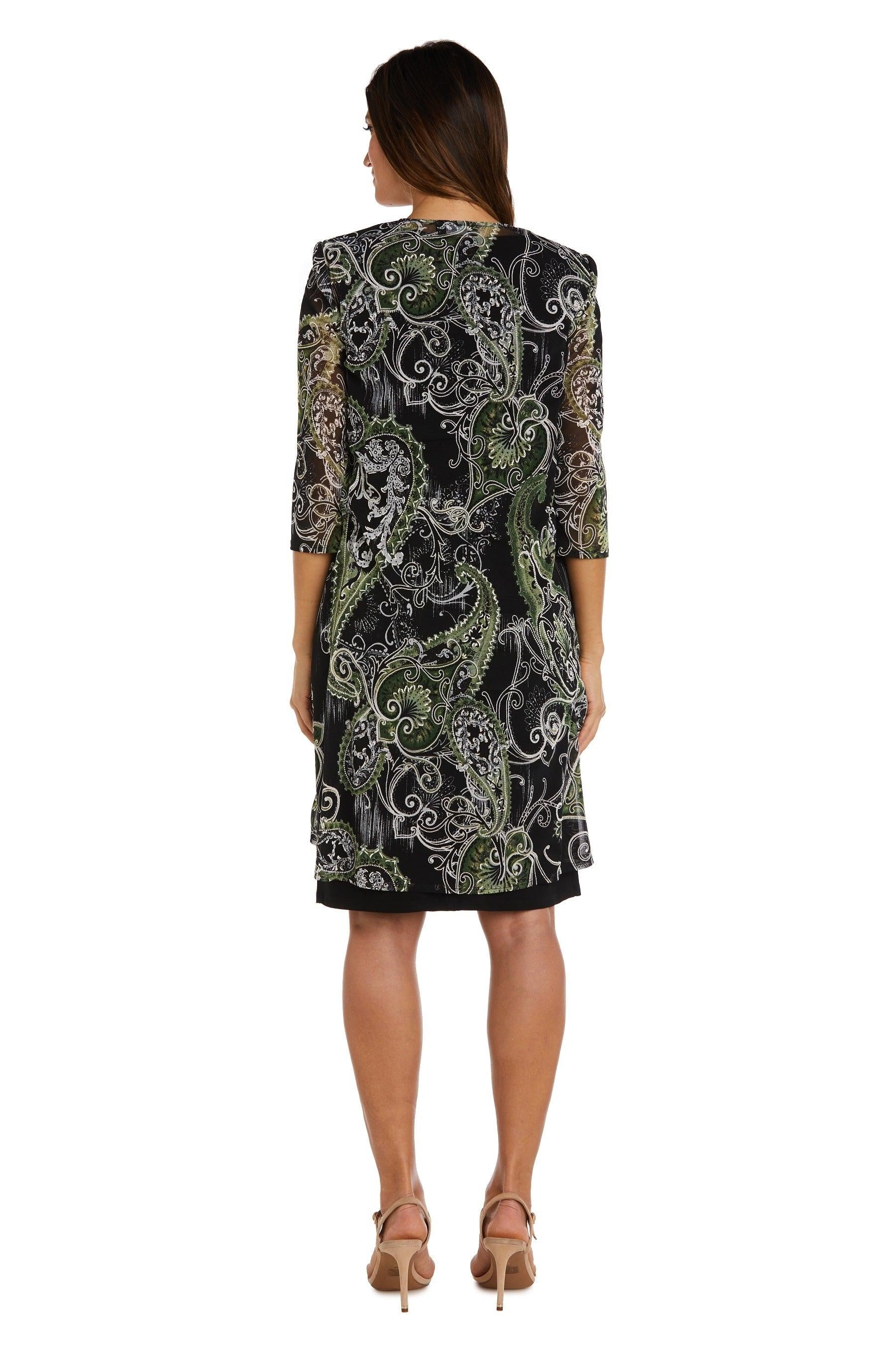 R&M Richards 9187P Short Petite Piece Jacket Dress