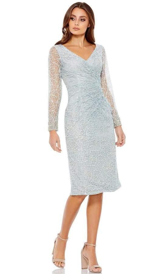 Mac Duggal 12408 Long Sleeve Cocktail Lace Dress Sale
