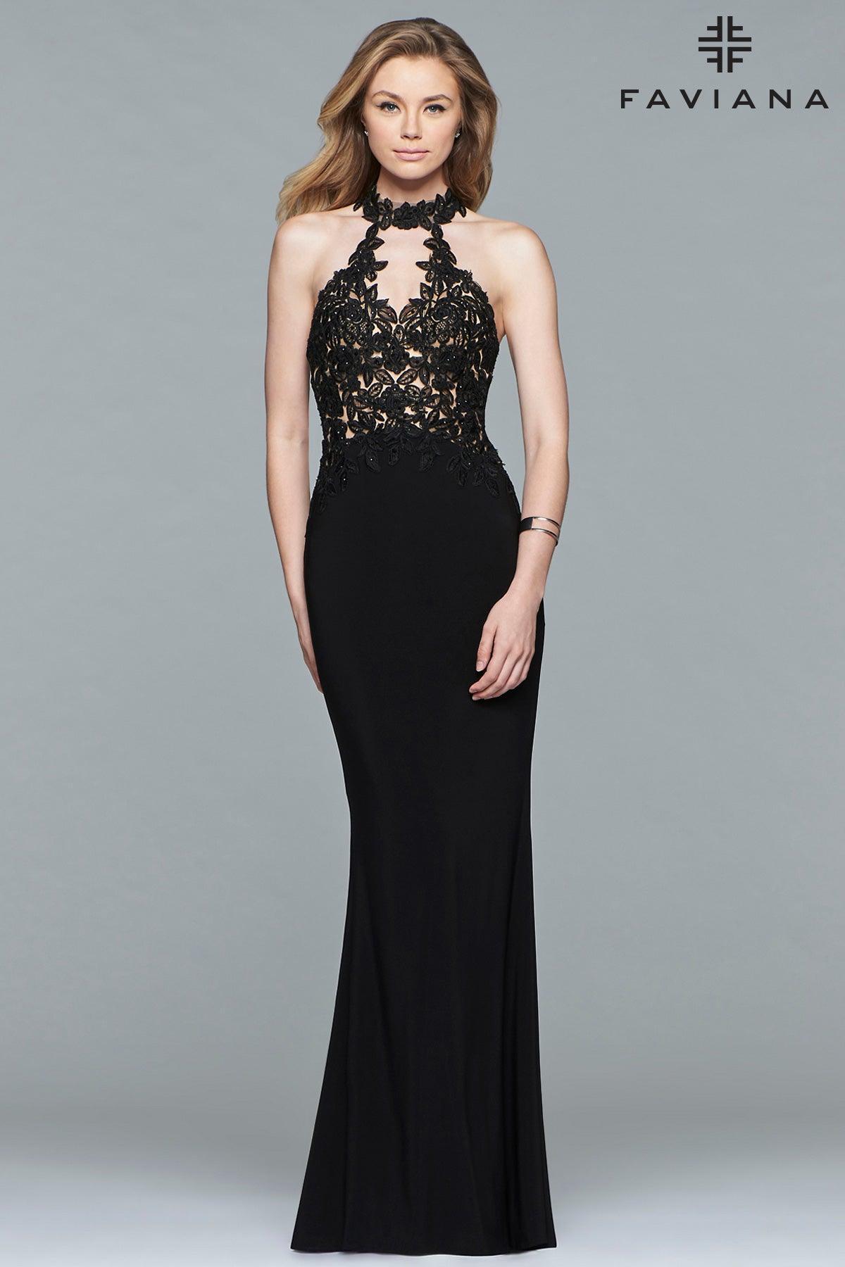 Faviana Sleeveless Long Formal Gown Sale