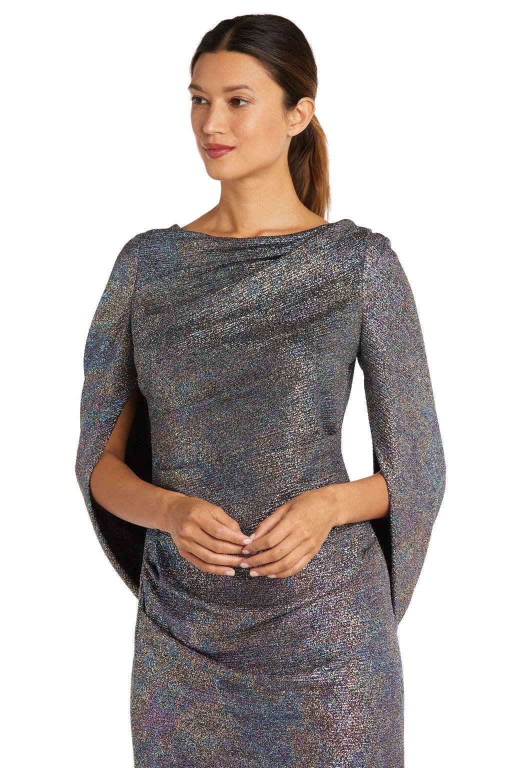 R&M Richards 9201 Short 3/4 Drape Sleeve Cocktail Dress
