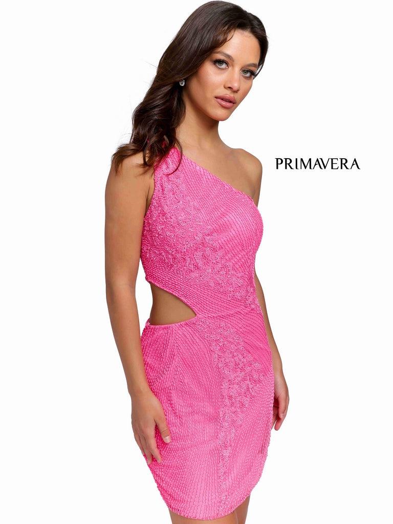 Primavera Couture Prom One Shoulder Short Dress 3840