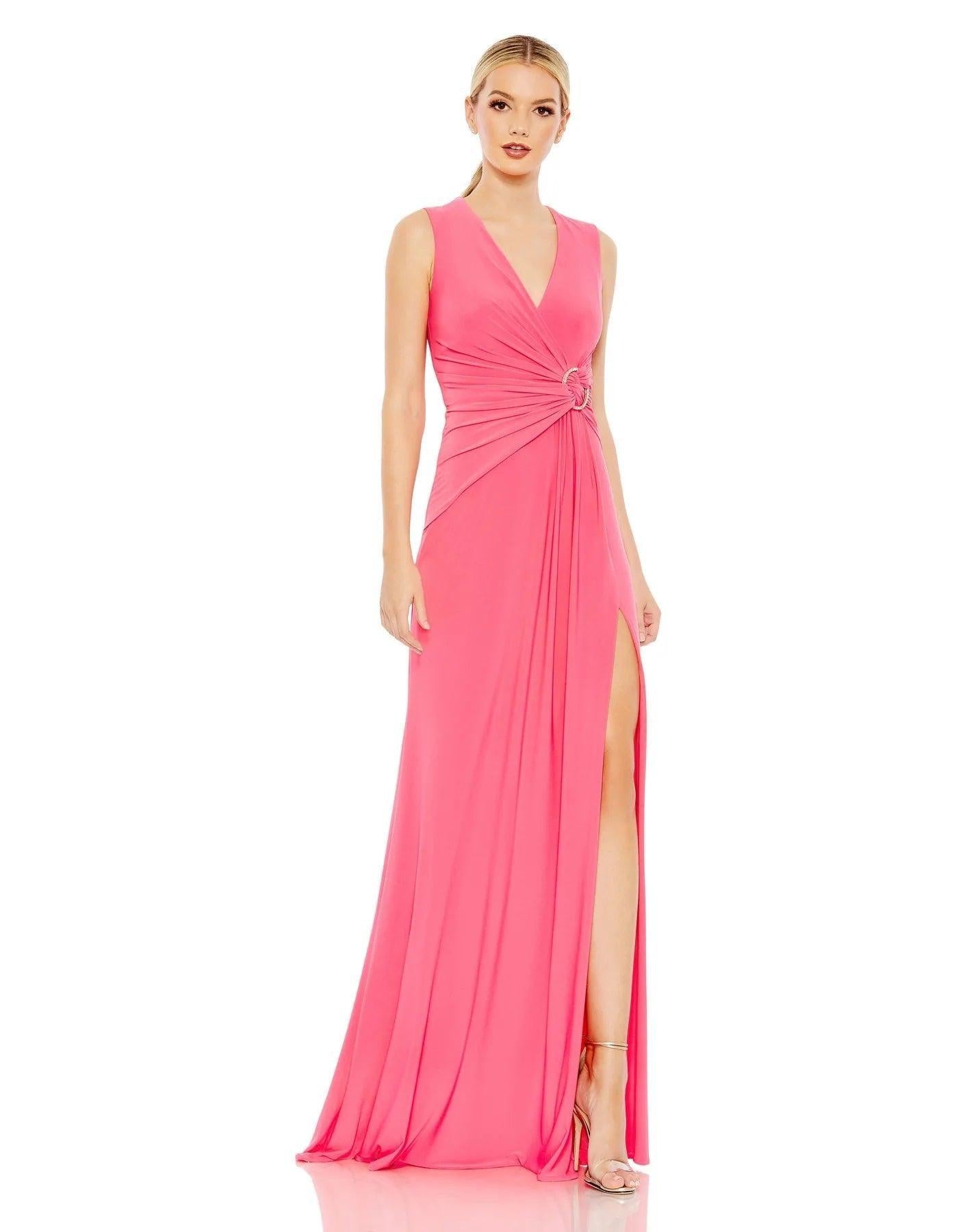 Mac Duggal Long Sleeveless Formal Gown Sale
