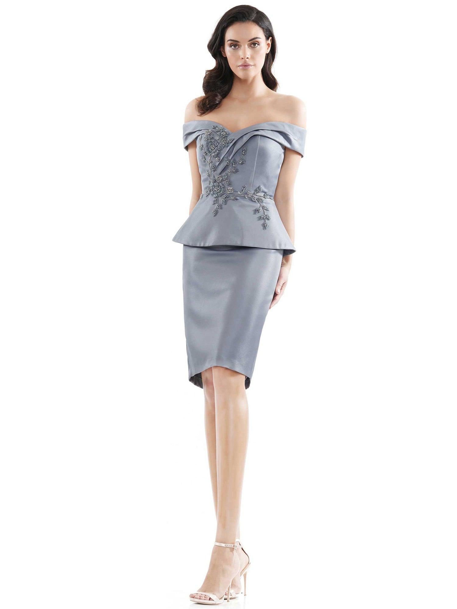 Marsoni Off Shoulder Peplum Short  Dress 1059