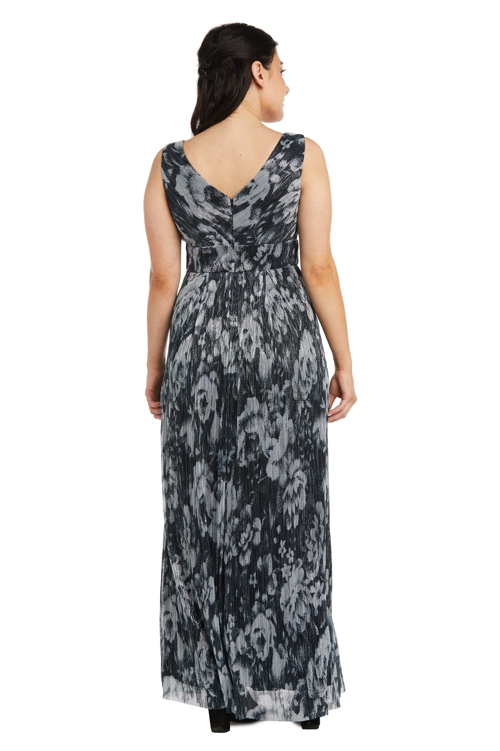 R&M Richards 7178P Long Formal Metallic Petite Gown Sale