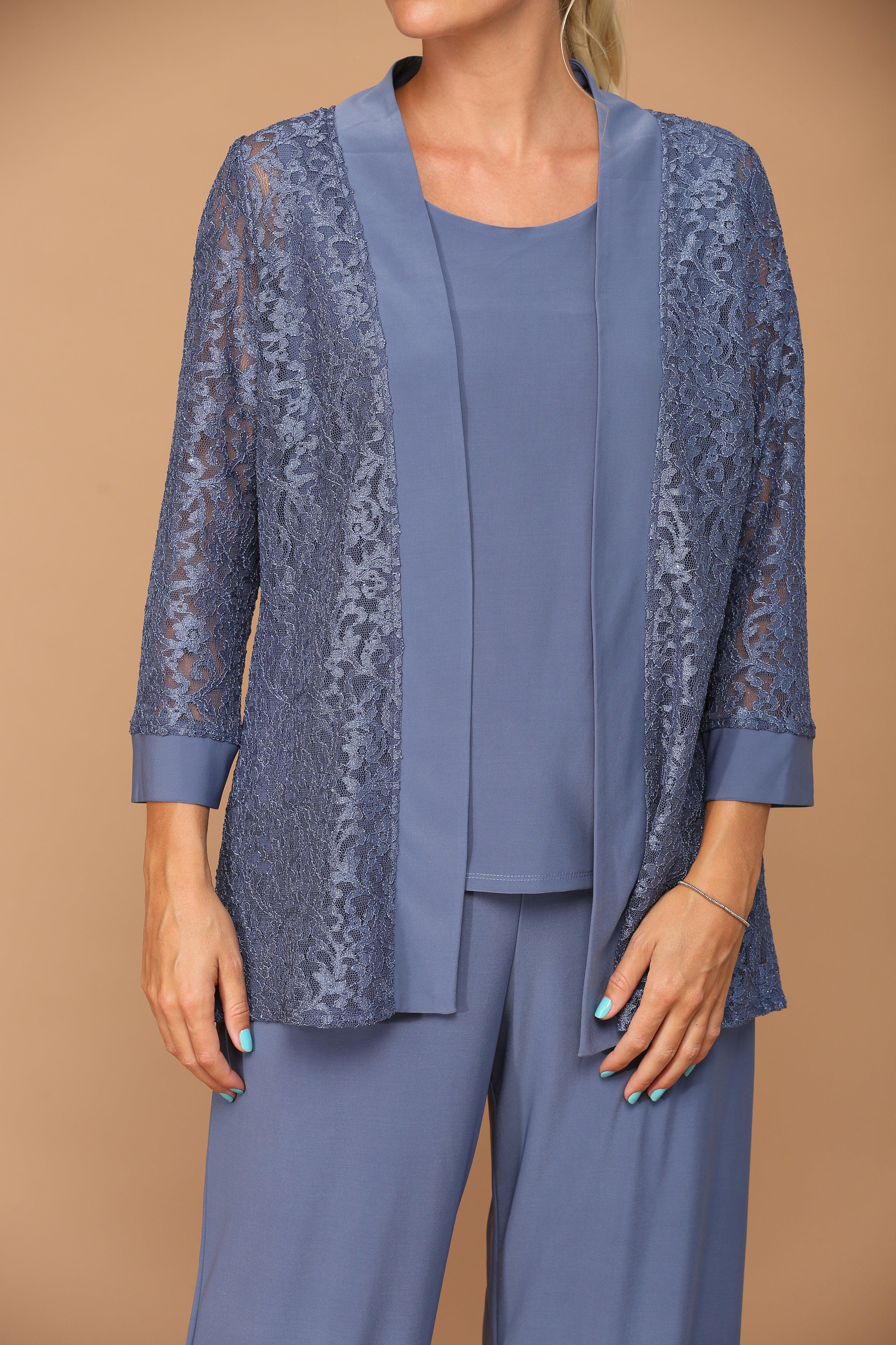 Long Formal Mother of the Bride Jacket Pant Suit Sale