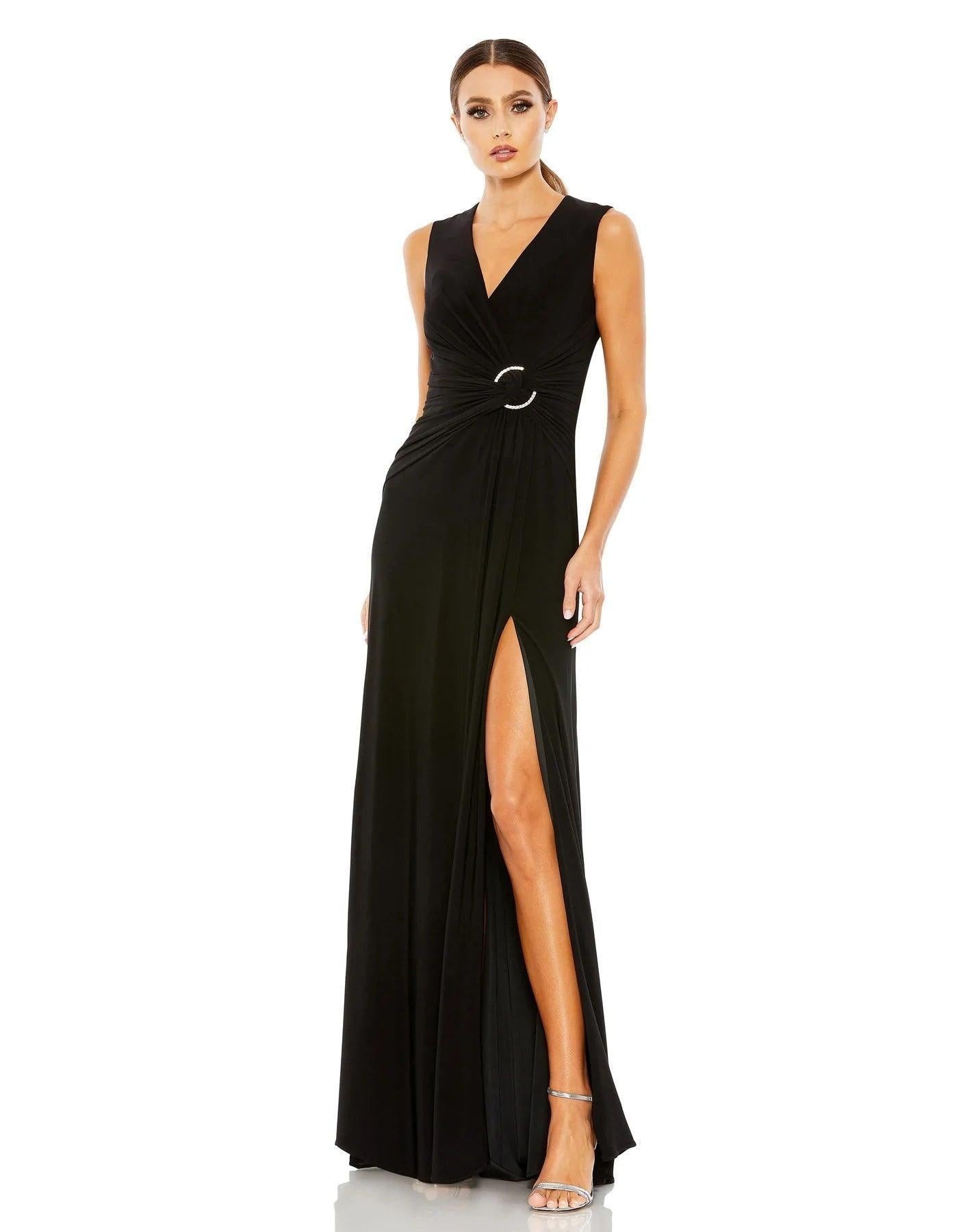 Mac Duggal Long Sleeveless Formal Gown Sale