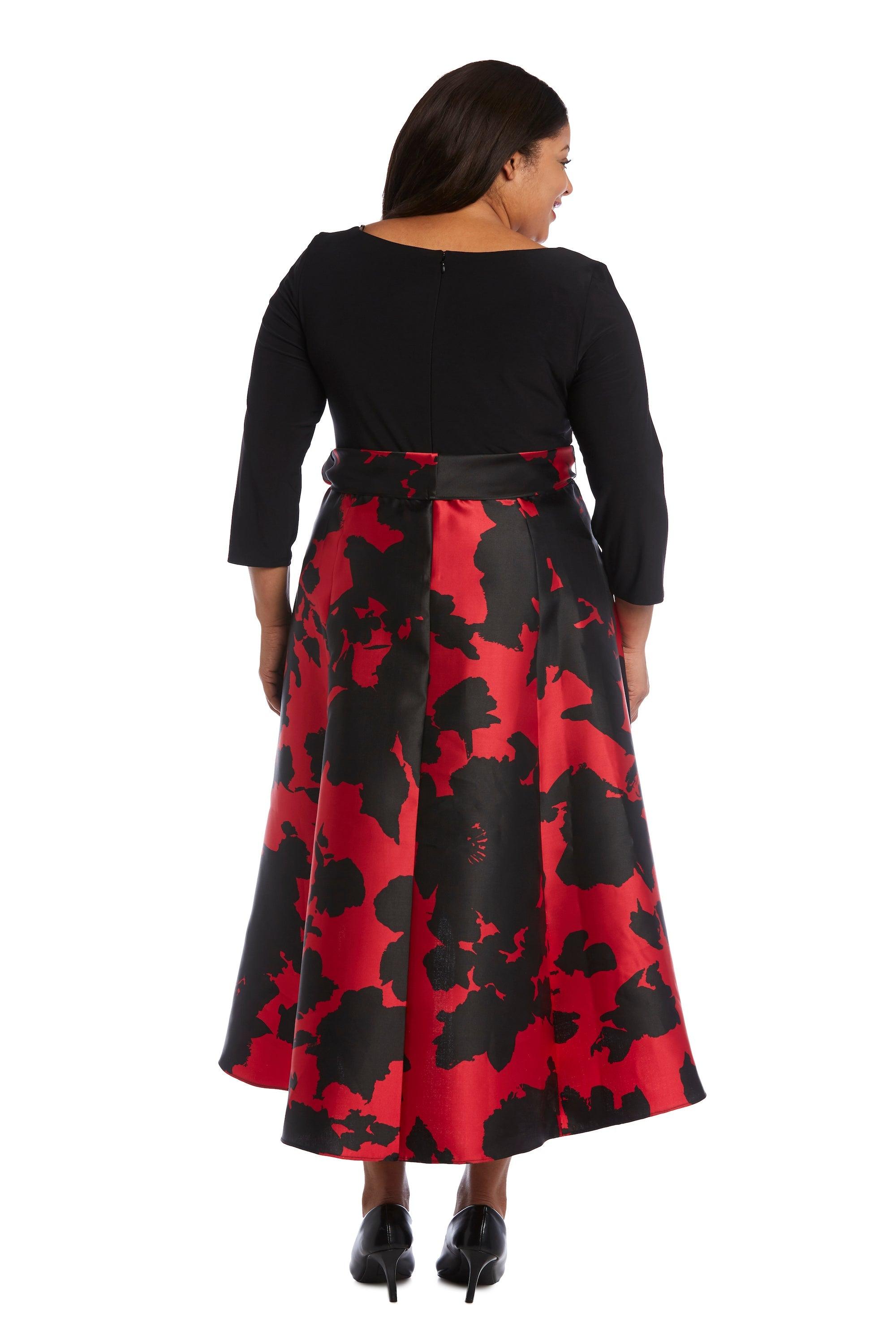 R&M Richards 1621W High Low Plus Size Cocktail Dress