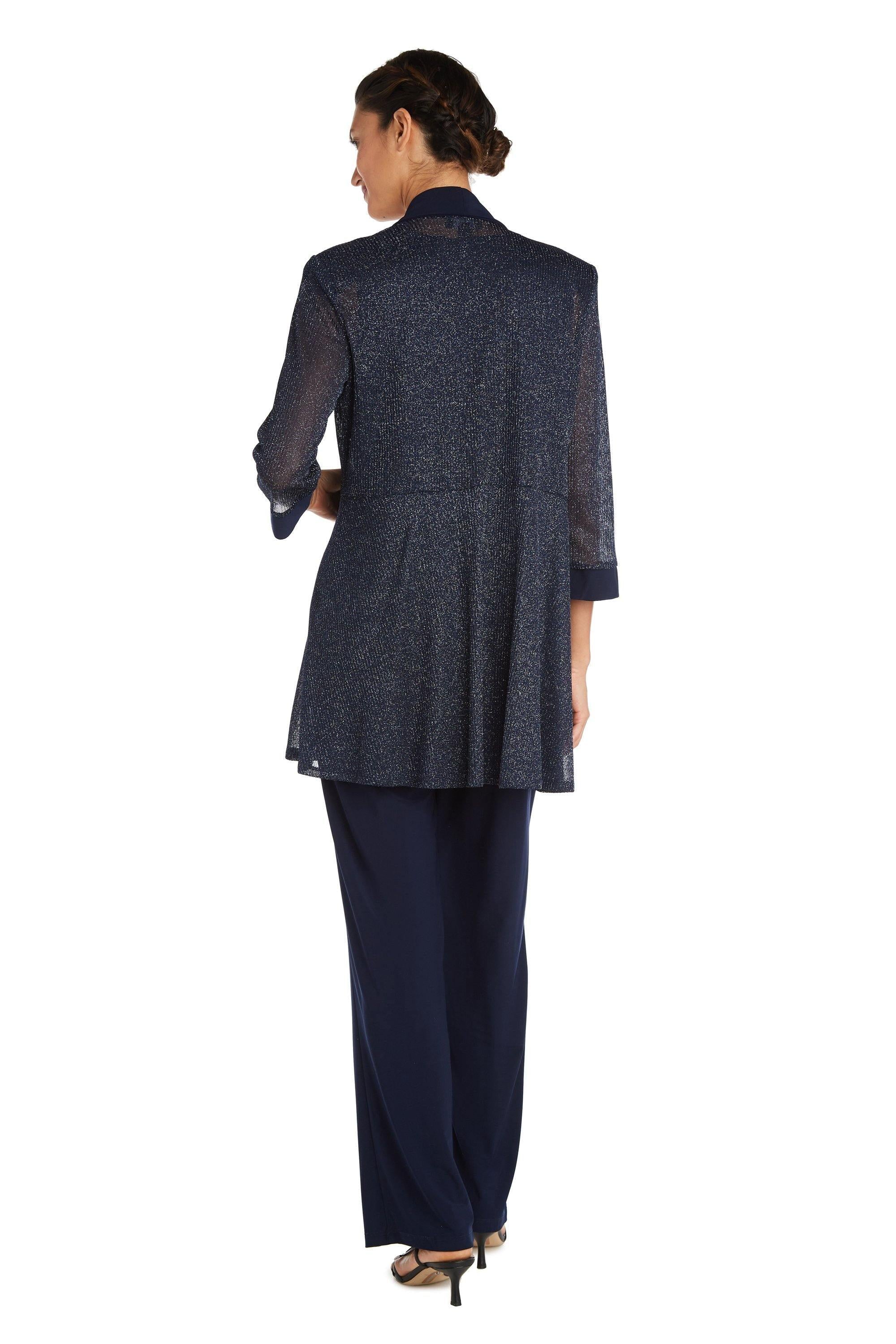 R&M Richards 1782P Formal Metallic Petite Pant Suit Sale