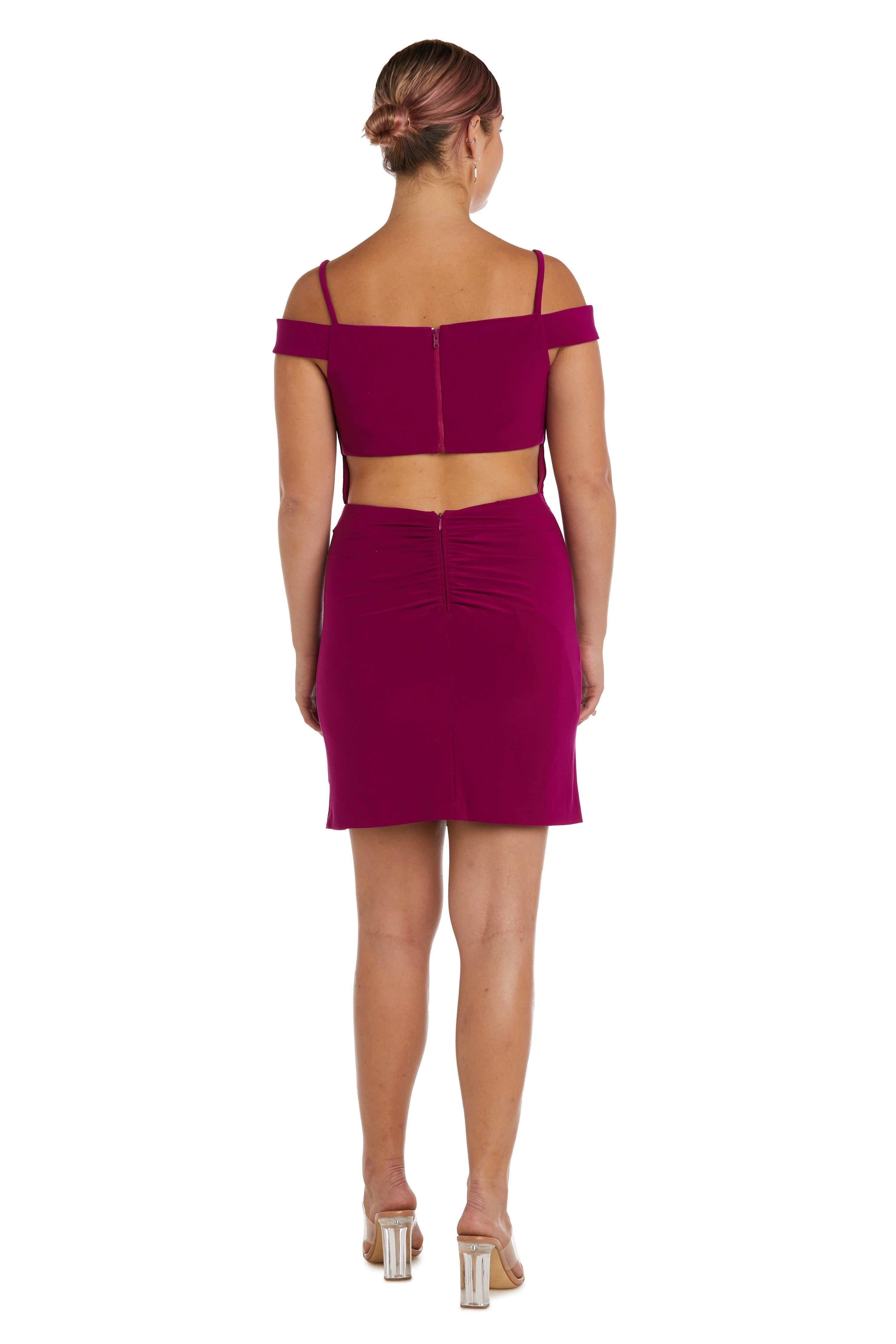 Morgan & Co 13043 Fitted Short Cocktail Dress