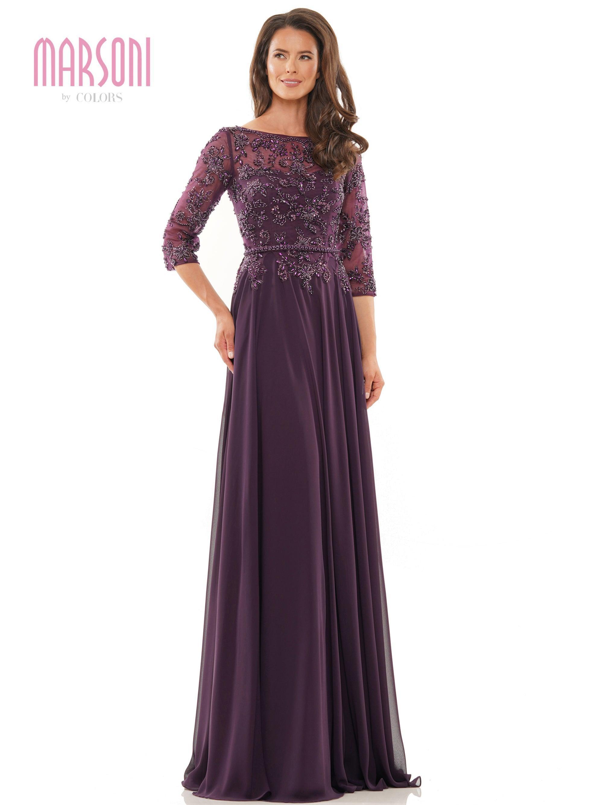 Marsoni Mother of the Bride Long Chiffon Dress Sale