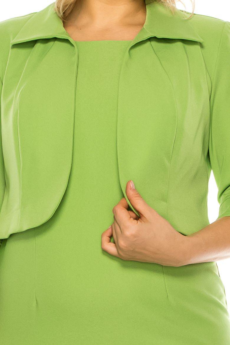 Maya Brooke Short Long Sleeve Jacket Dress 26921X