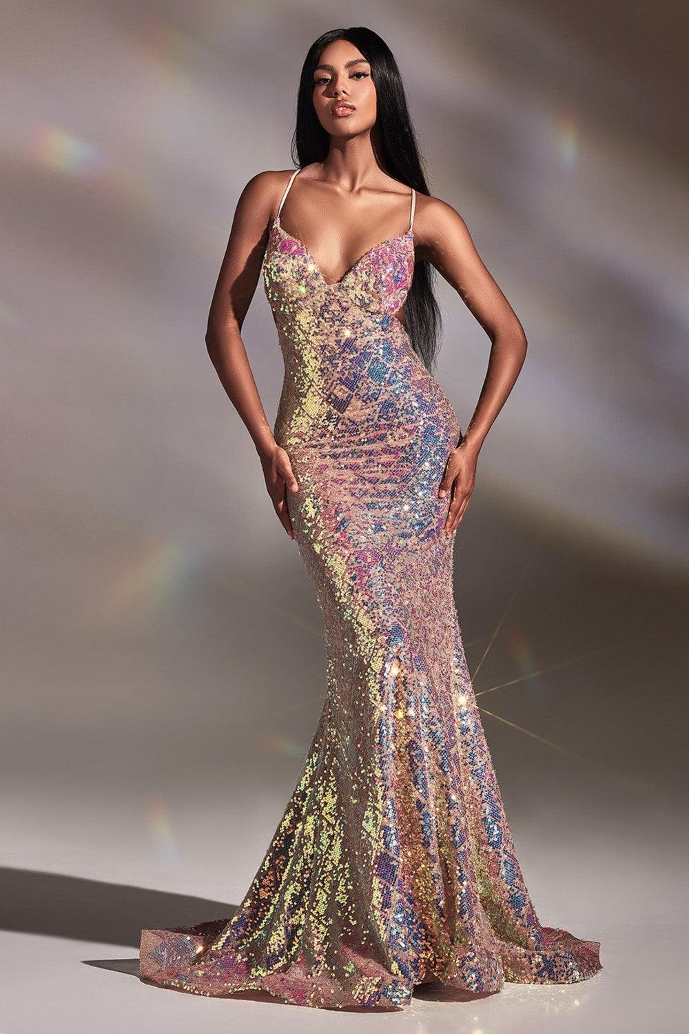 Cinderella Divine CD880 Fitted Long Sexy Prom Gown Sale