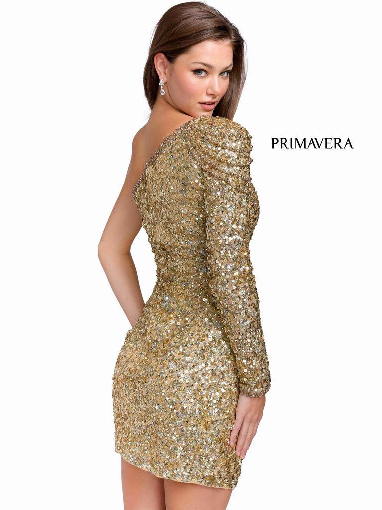 Primavera Couture Beaded Short Prom Dress 3853