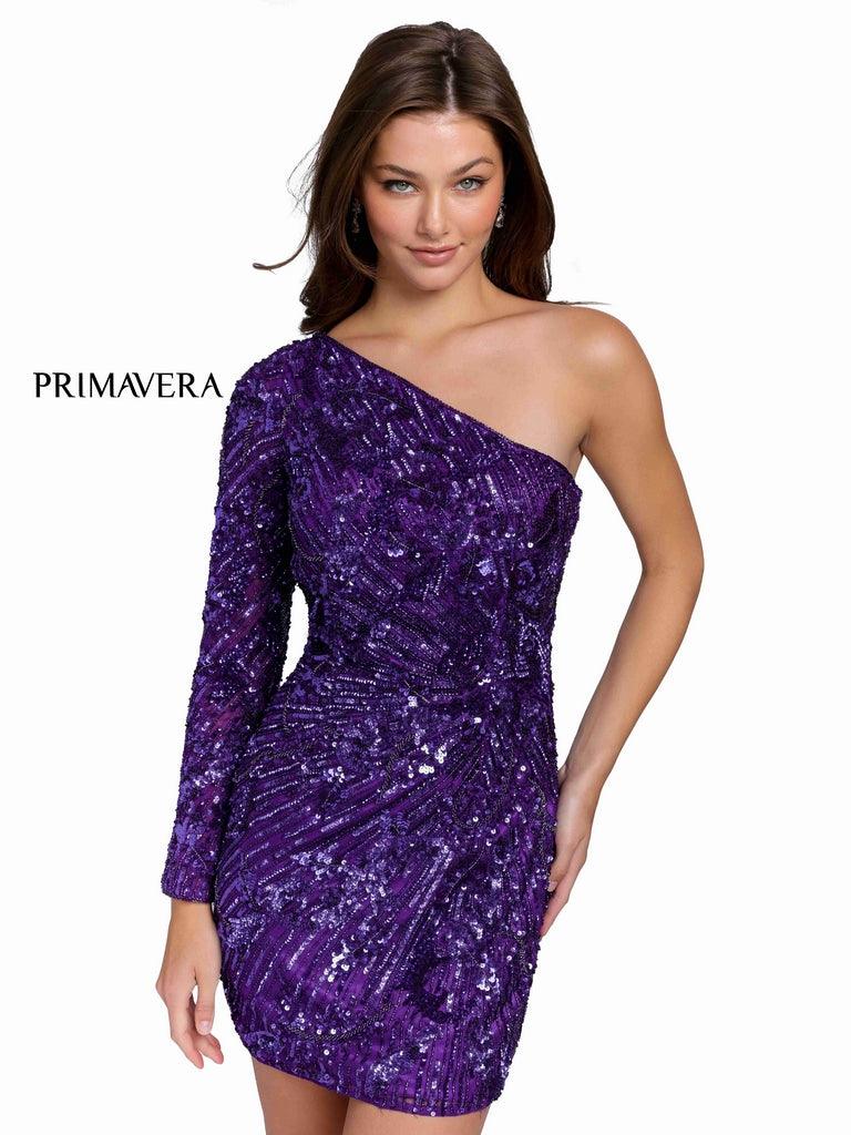 Primavera Couture Short Fitted Prom Dress 3839