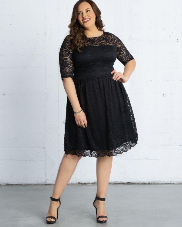 Kiyonna Formal Short Lace Dress