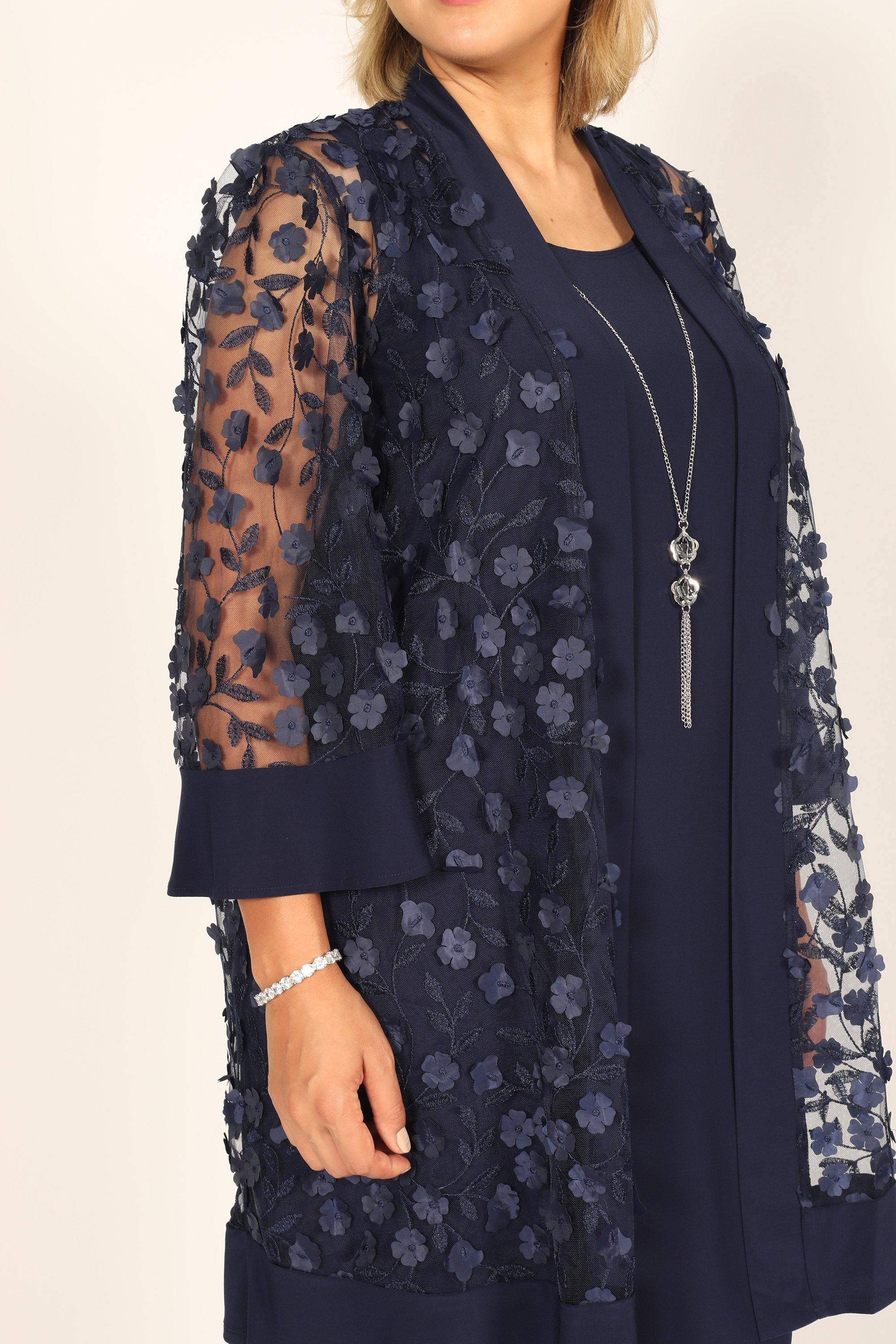 R&M Richards 2643W Short Formal Mother Of The Bride Dress