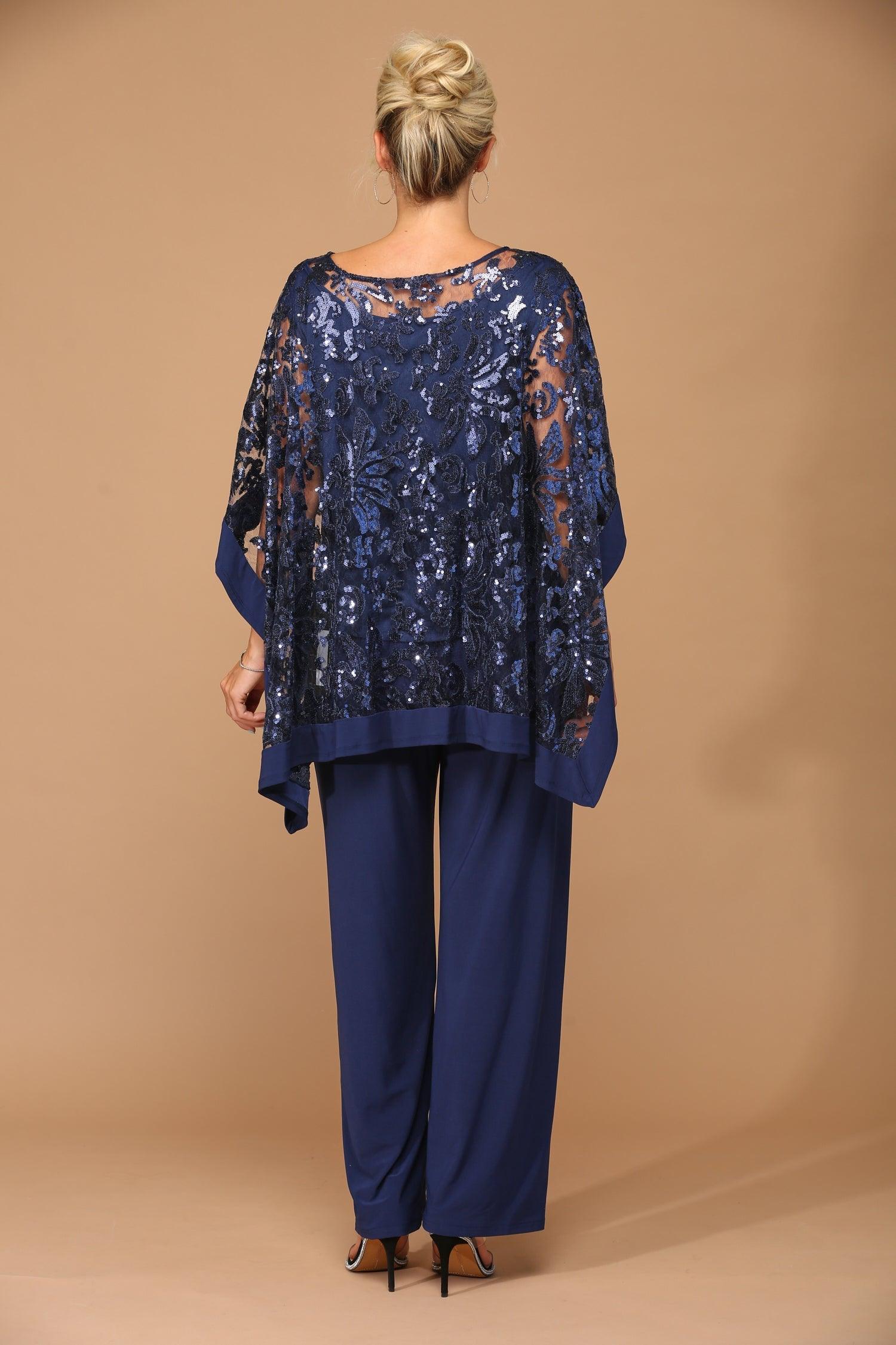 Long Formal Mother of the Bride Cape Pant Set Sale