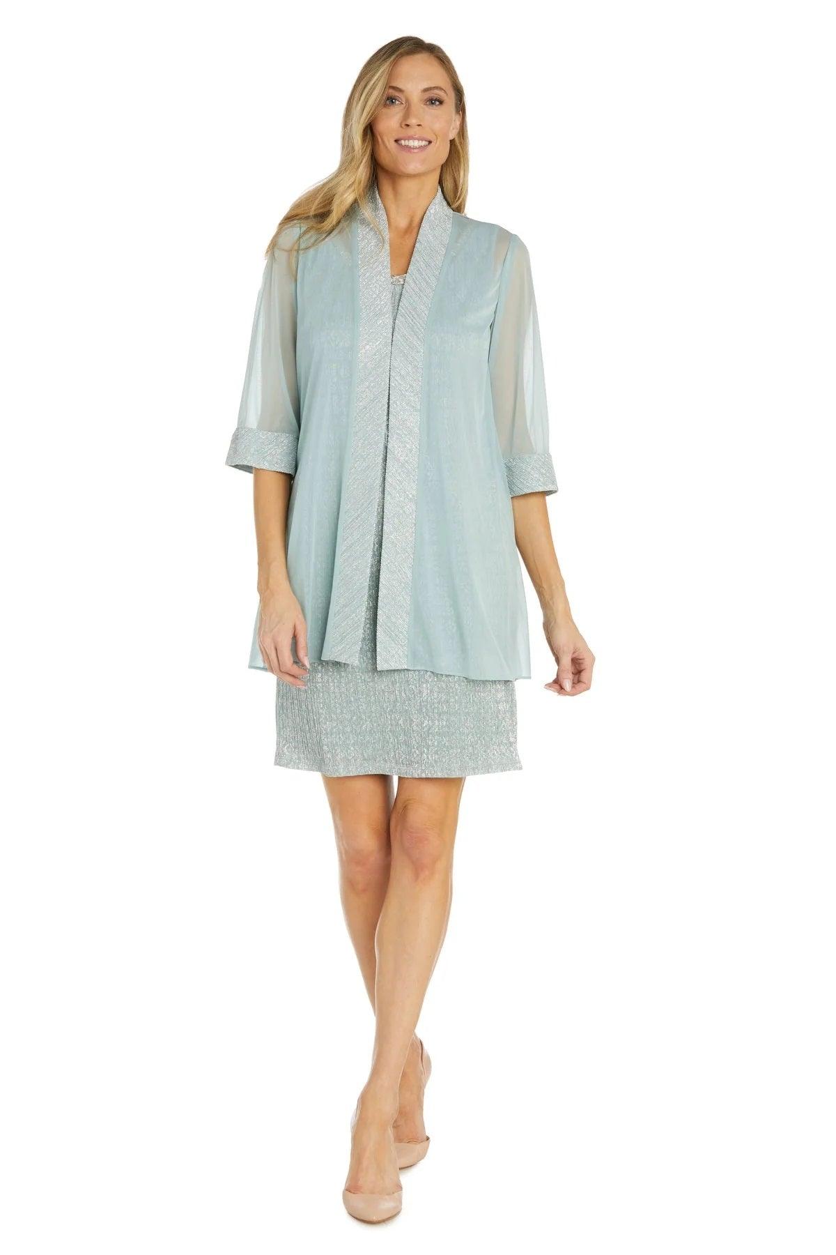 R&M Richards 9256P Short Two Piece Petite Jacket Dress