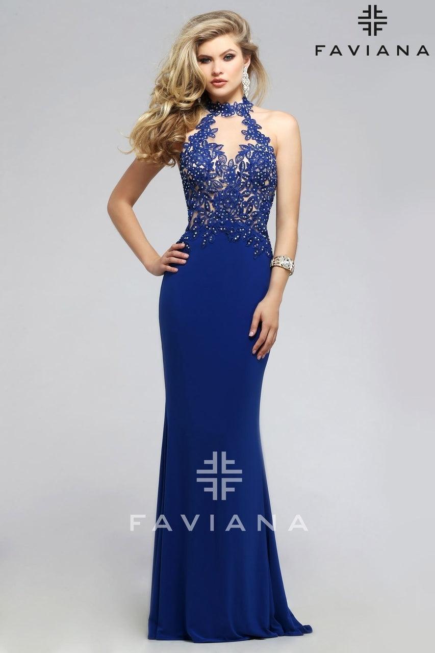 Faviana Sleeveless Long Formal Gown Sale