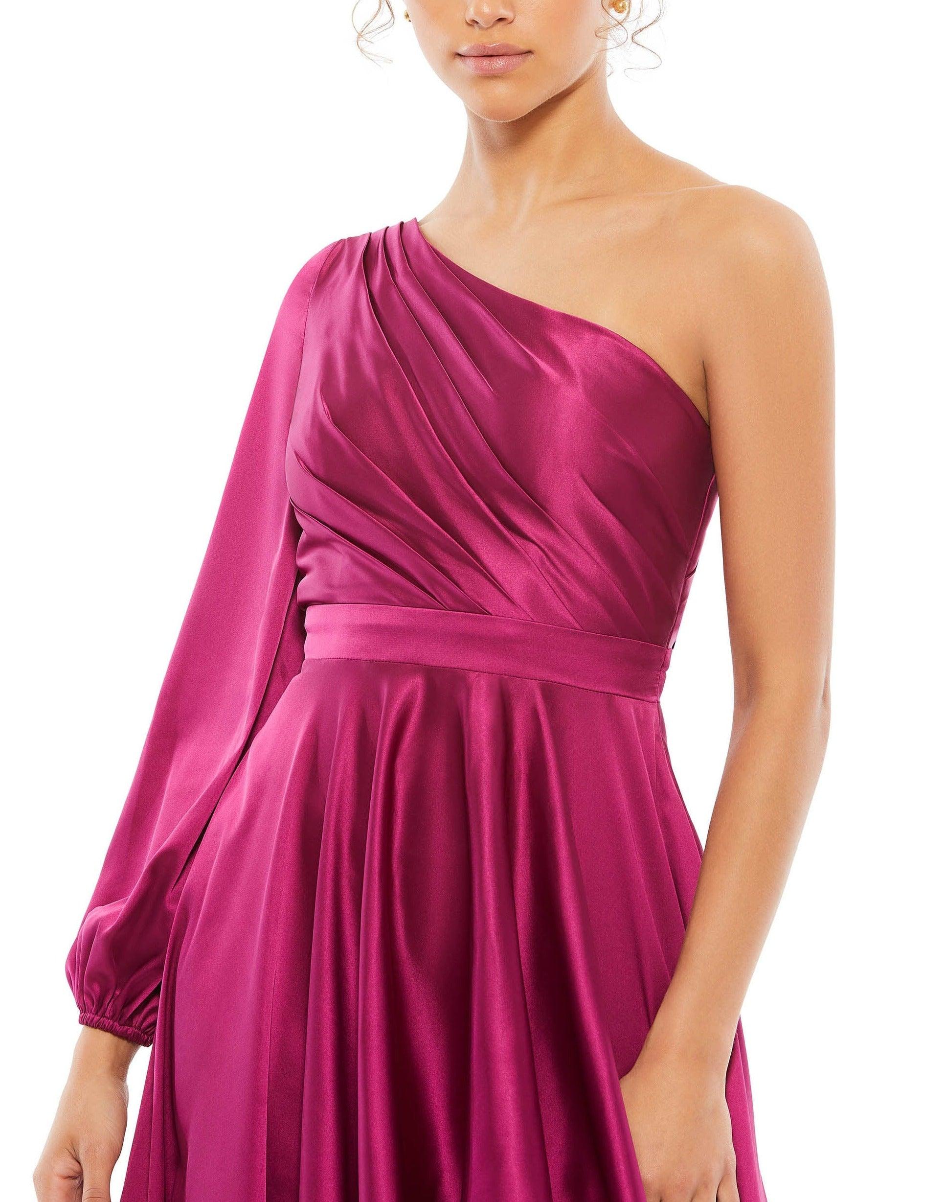 Mac Duggal 49141 High Low One Shoulder Dress