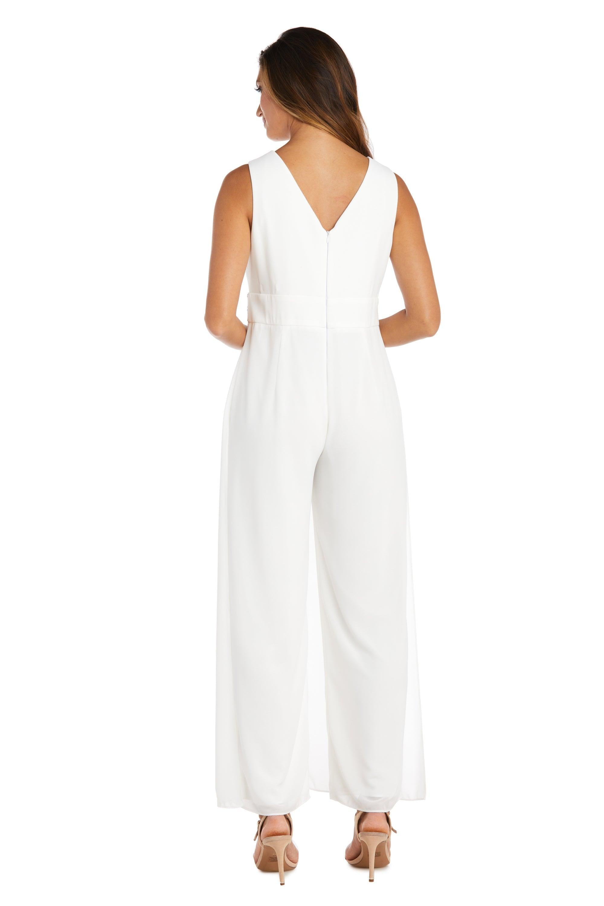 R&M Richards 9365 Long Sleeveless Formal Jumpsuit