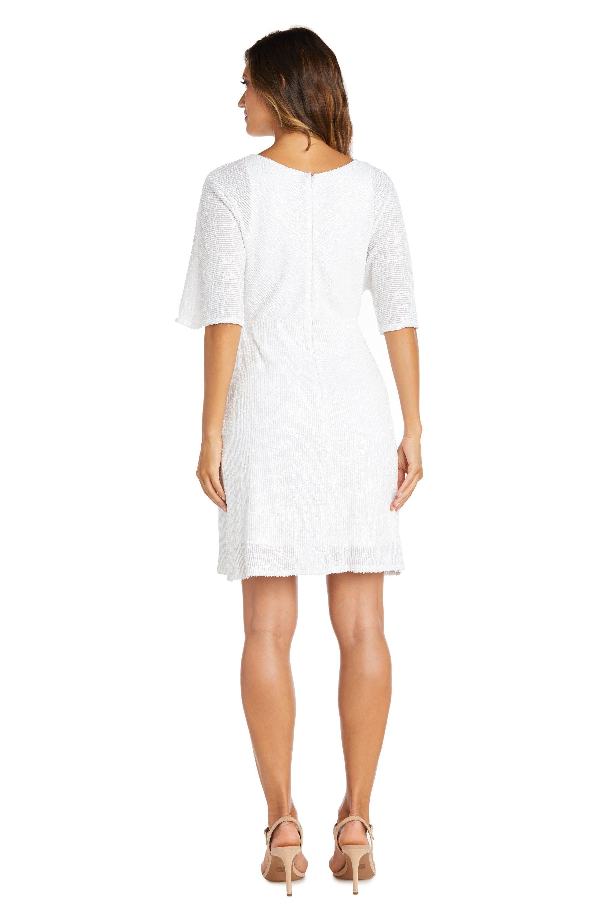 Nightway Wrap Skirt Short Cocktail Dress  22105