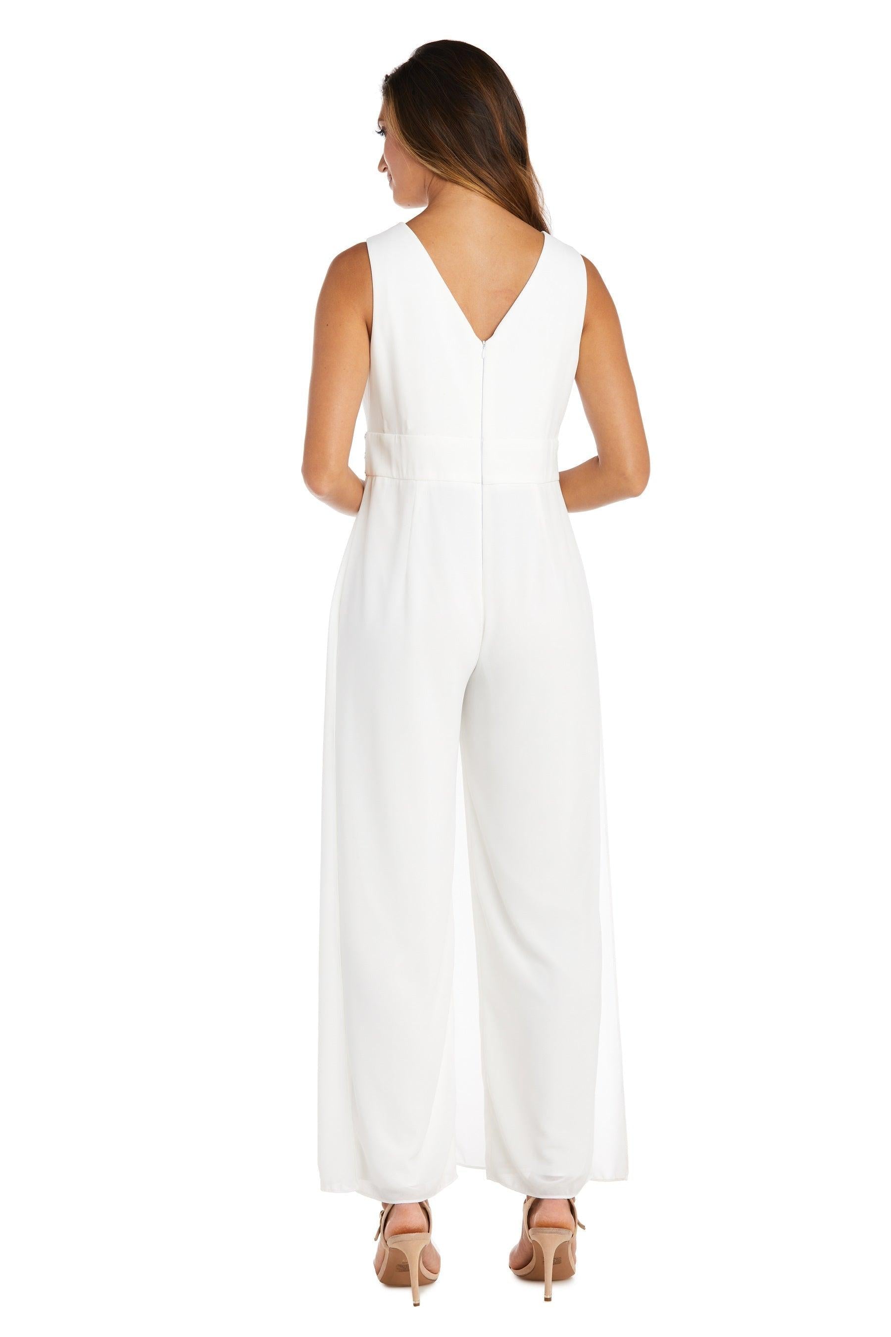 R&M Richards 9365P Long Formal Petite Jumpsuit