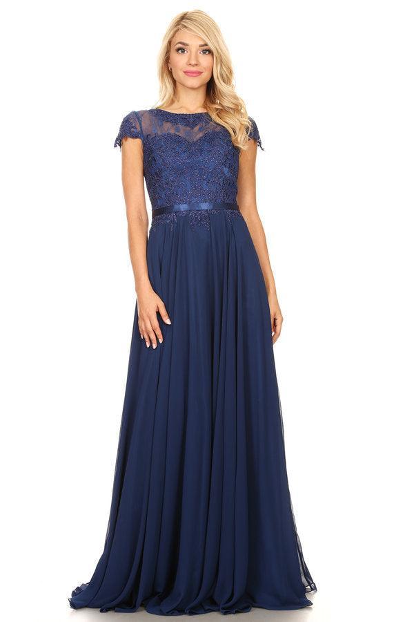 Long Mother of the Bride Beaded Chiffon Formal Gown Sale