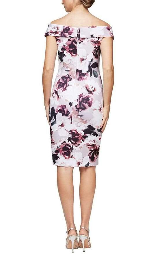 Alex Evenings 8160259 Off Shoulder Short Dress