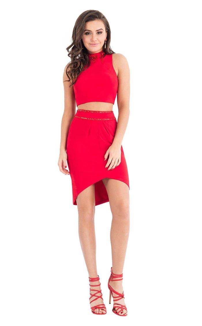 Rachel Allan Short Two Piece Cocktail Dress L1108