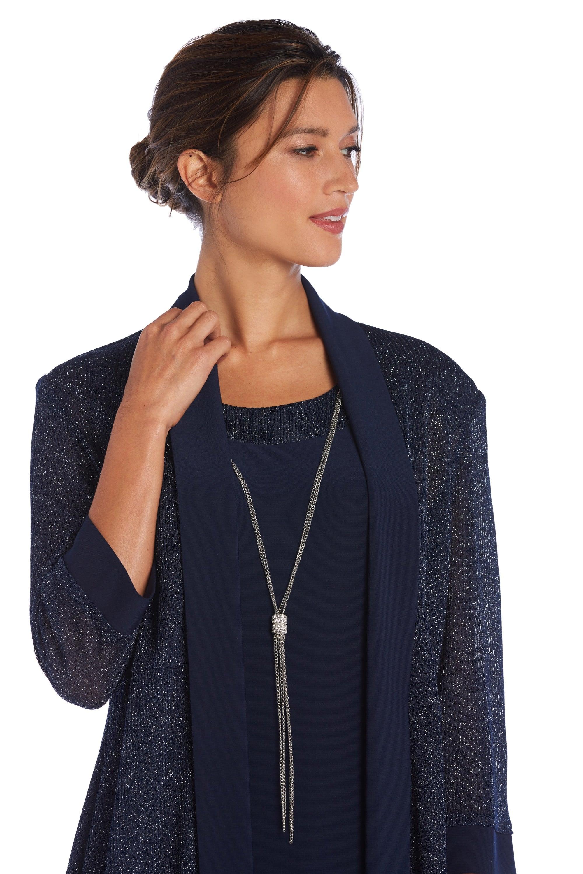 R&M Richards 1873 Short Piece Metallic Jacket Dress Sale