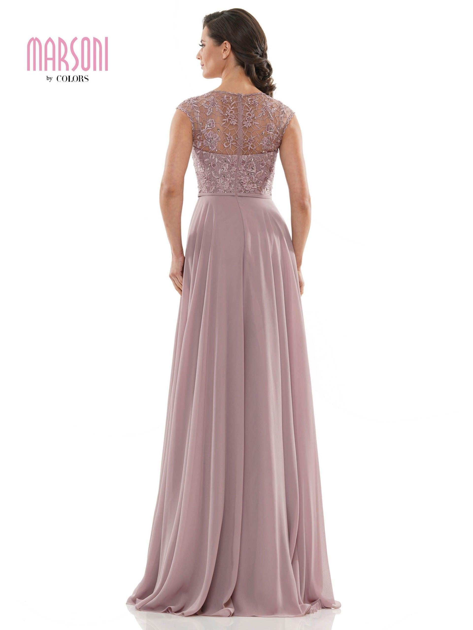 Marsoni Long Cap Sleeve Mother of the Bide Gown 219