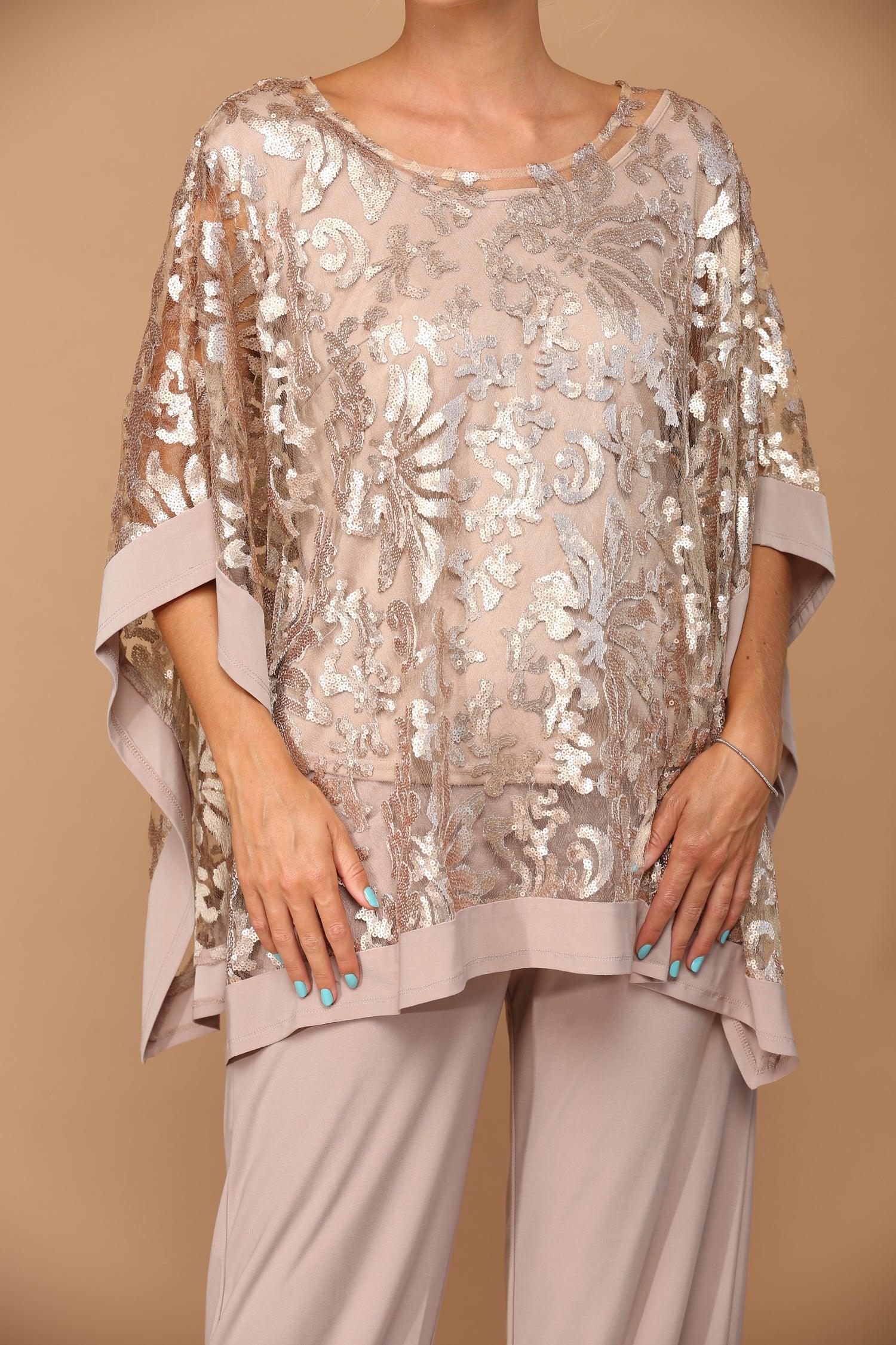 Long Formal Mother of the Bride Cape Pant Set Sale