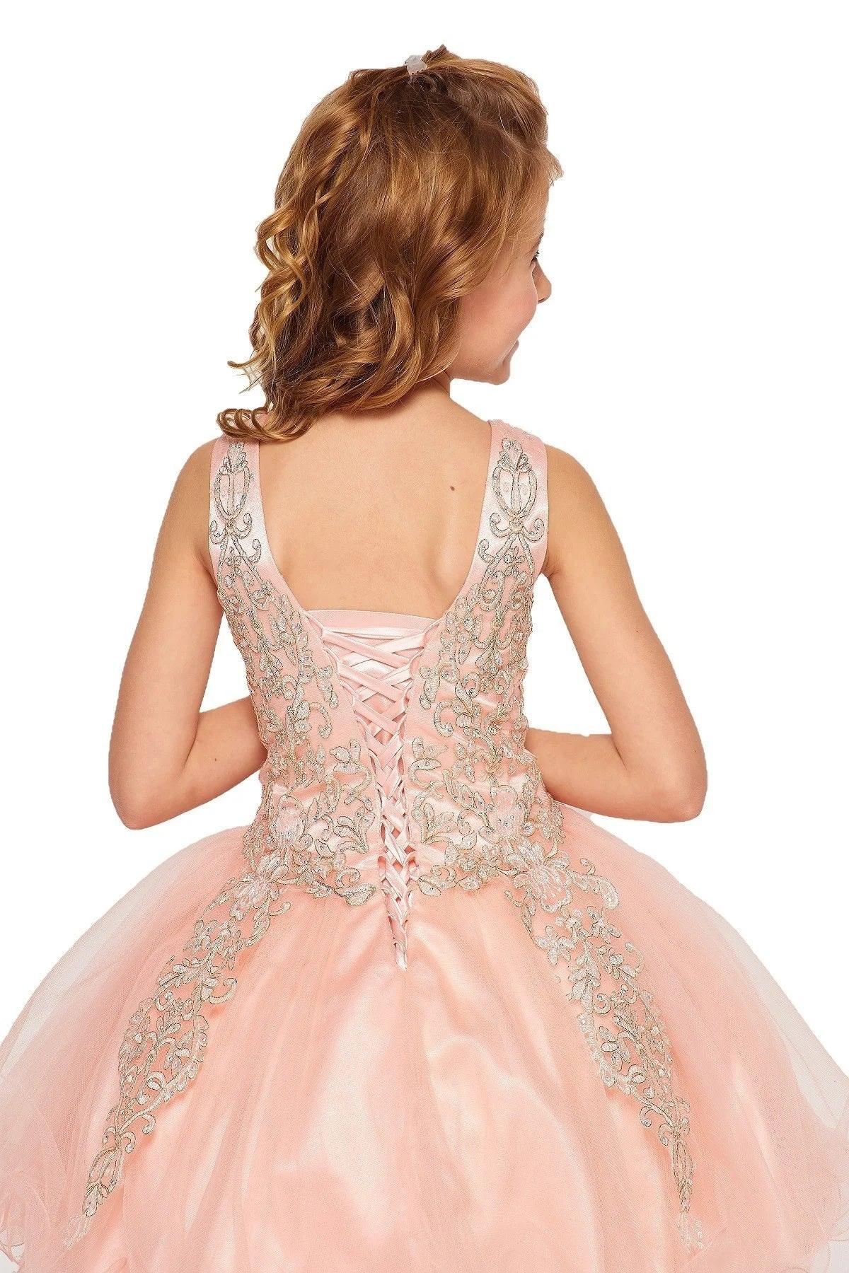 Short Sleeveless Flower Girl Dress