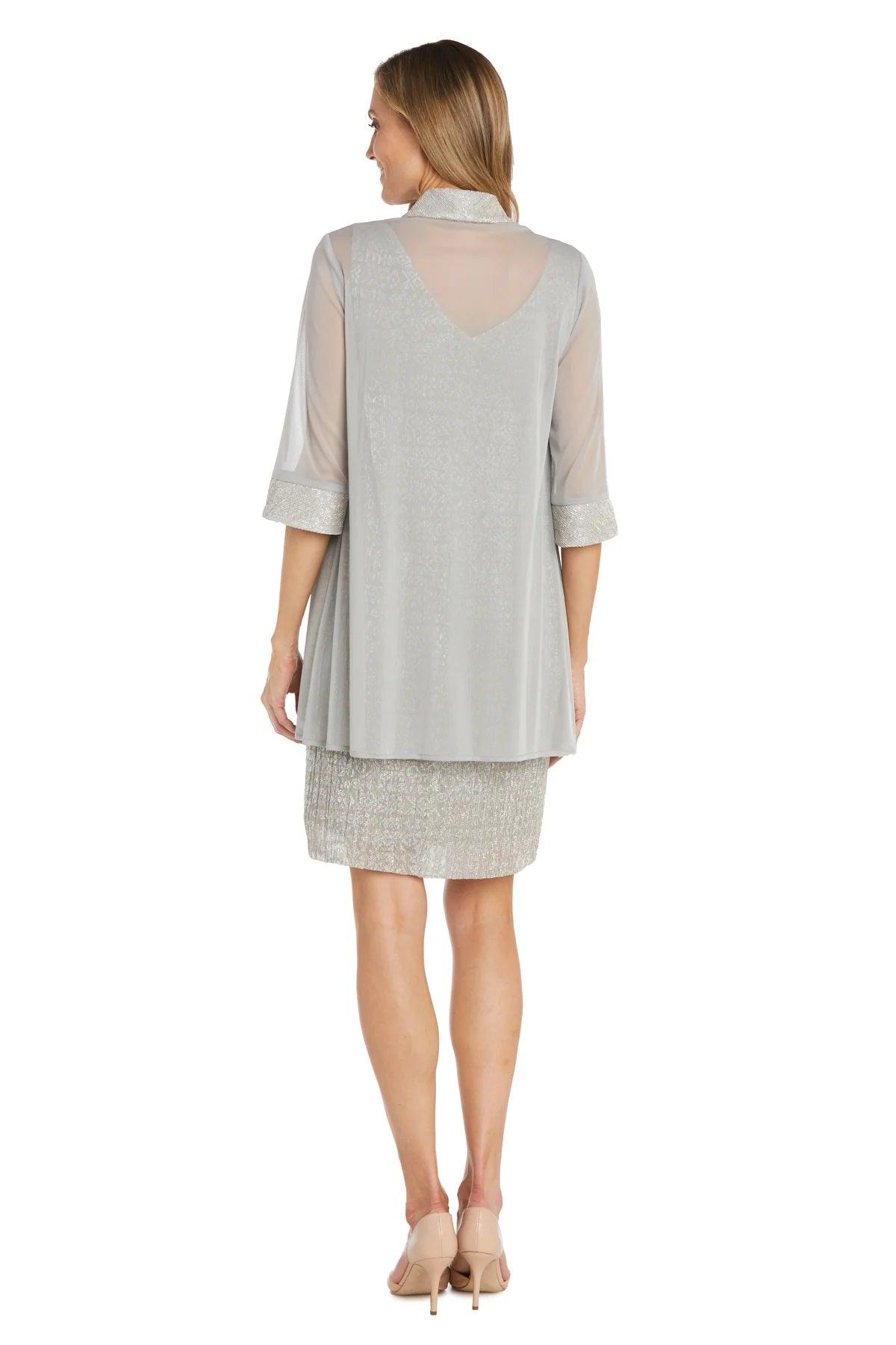 R&M Richards 9256 Short Two Piece Set Jacket Cocktail Dress