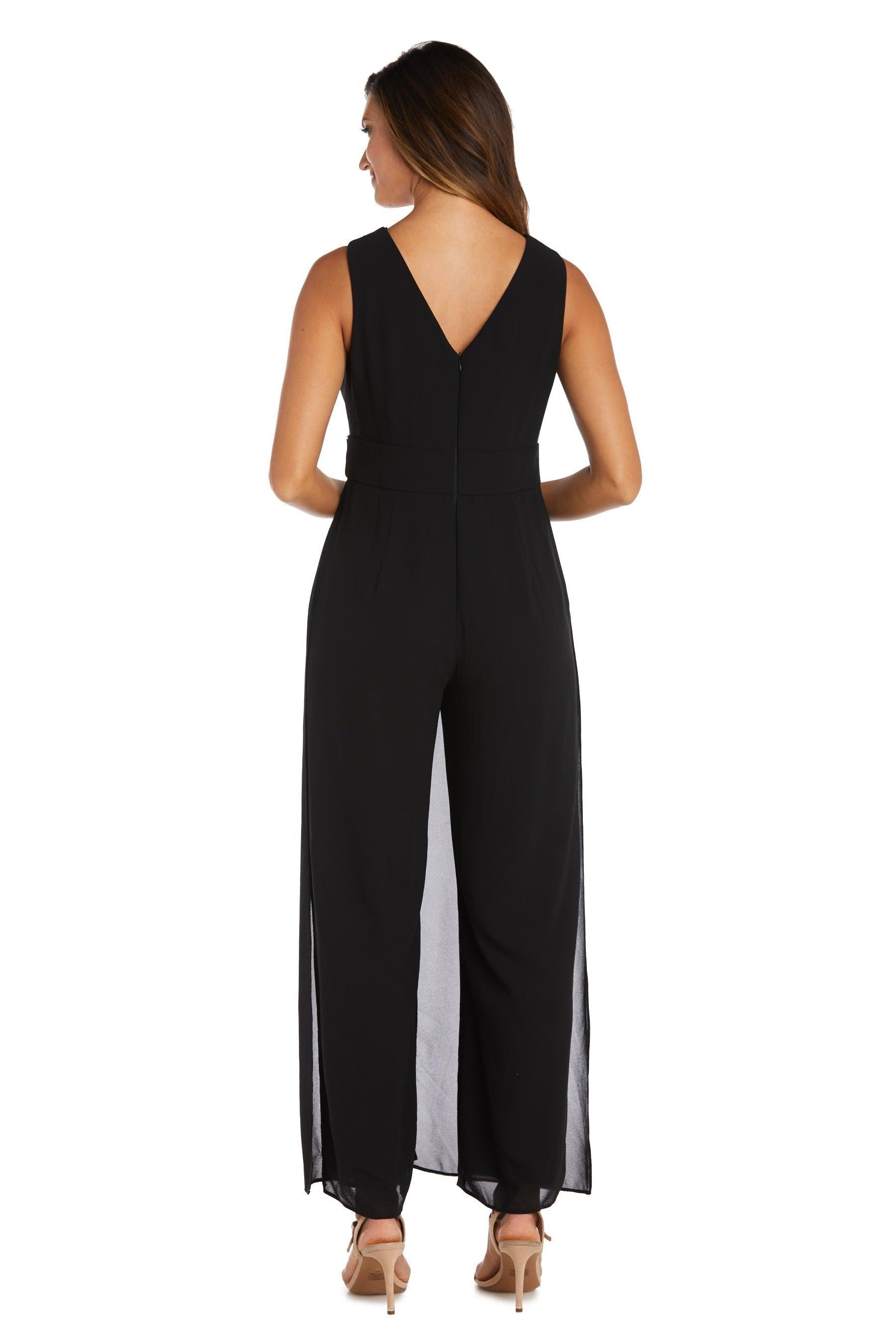 R&M Richards 9365P Long Formal Petite Jumpsuit